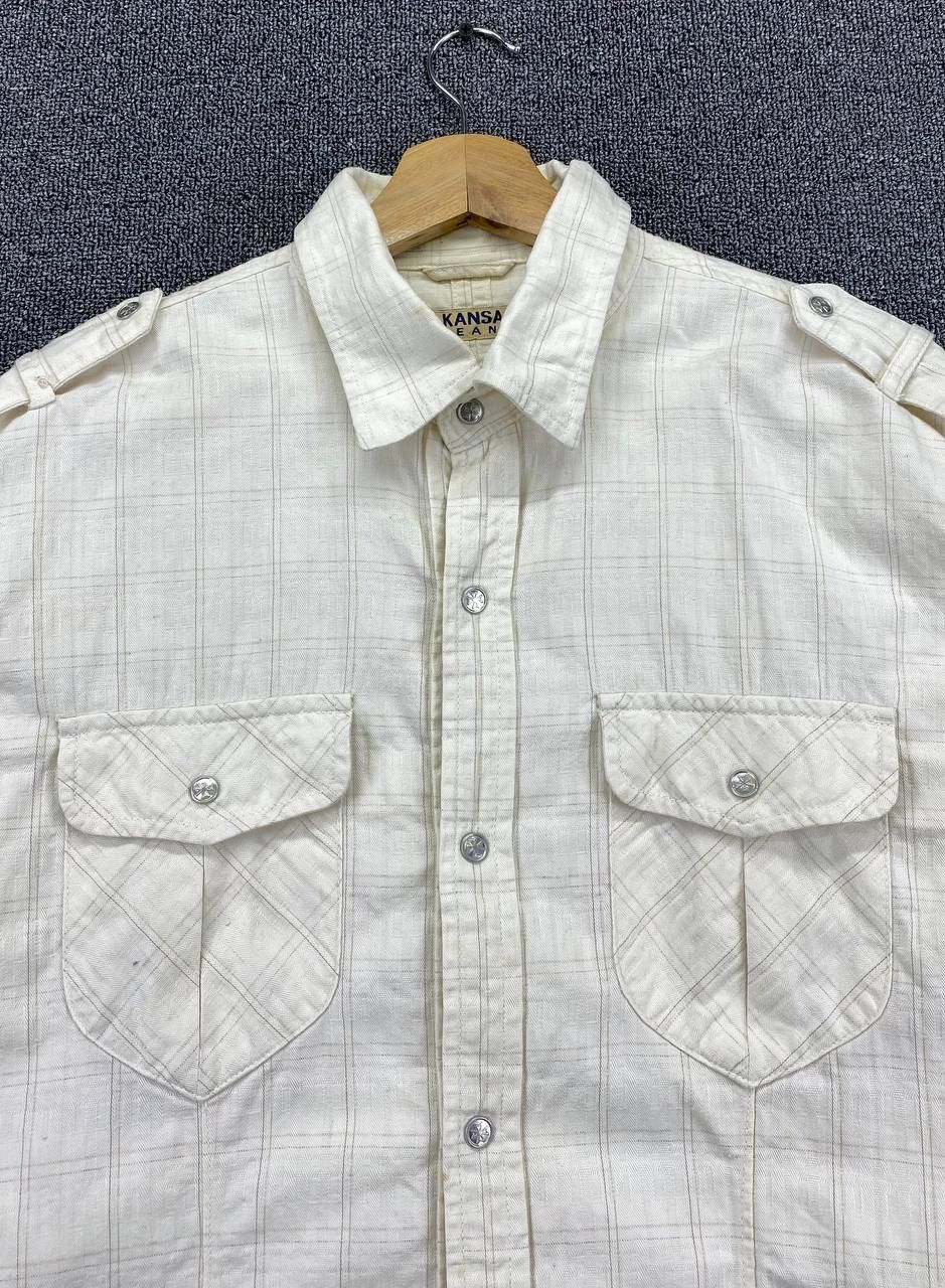 Flannel Vintage Kansai Yamamoto Shadow Plaids Checkered Shirts Size US L / EU 52-54 / 3 - 5 Thumbnail