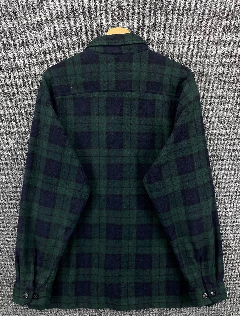 Flannel Vintage Uniqlo Shadow Plaid Fleece Button Up Shirt Flannel Size US XL / EU 56 / 4 - 9 Thumbnail