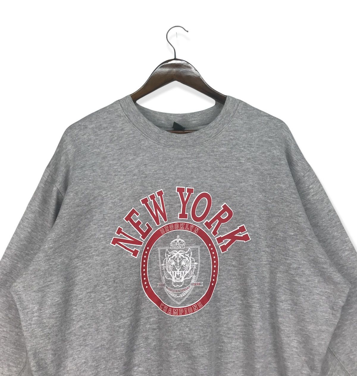 Vintage Vintage New York Brocklyn Sweatshirt Size US L / EU 52-54 / 3 - 2 Thumbnail