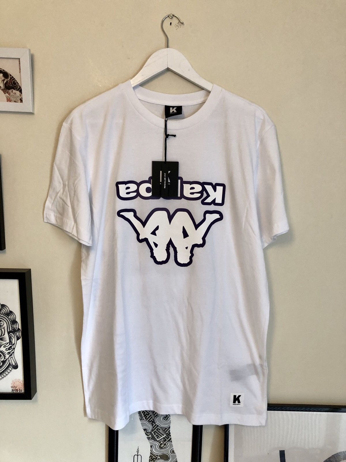 Kappa Kappa Kontroll inverted logo t-shirt Size US L / EU 52-54 / 3 - 1 Thumbnail