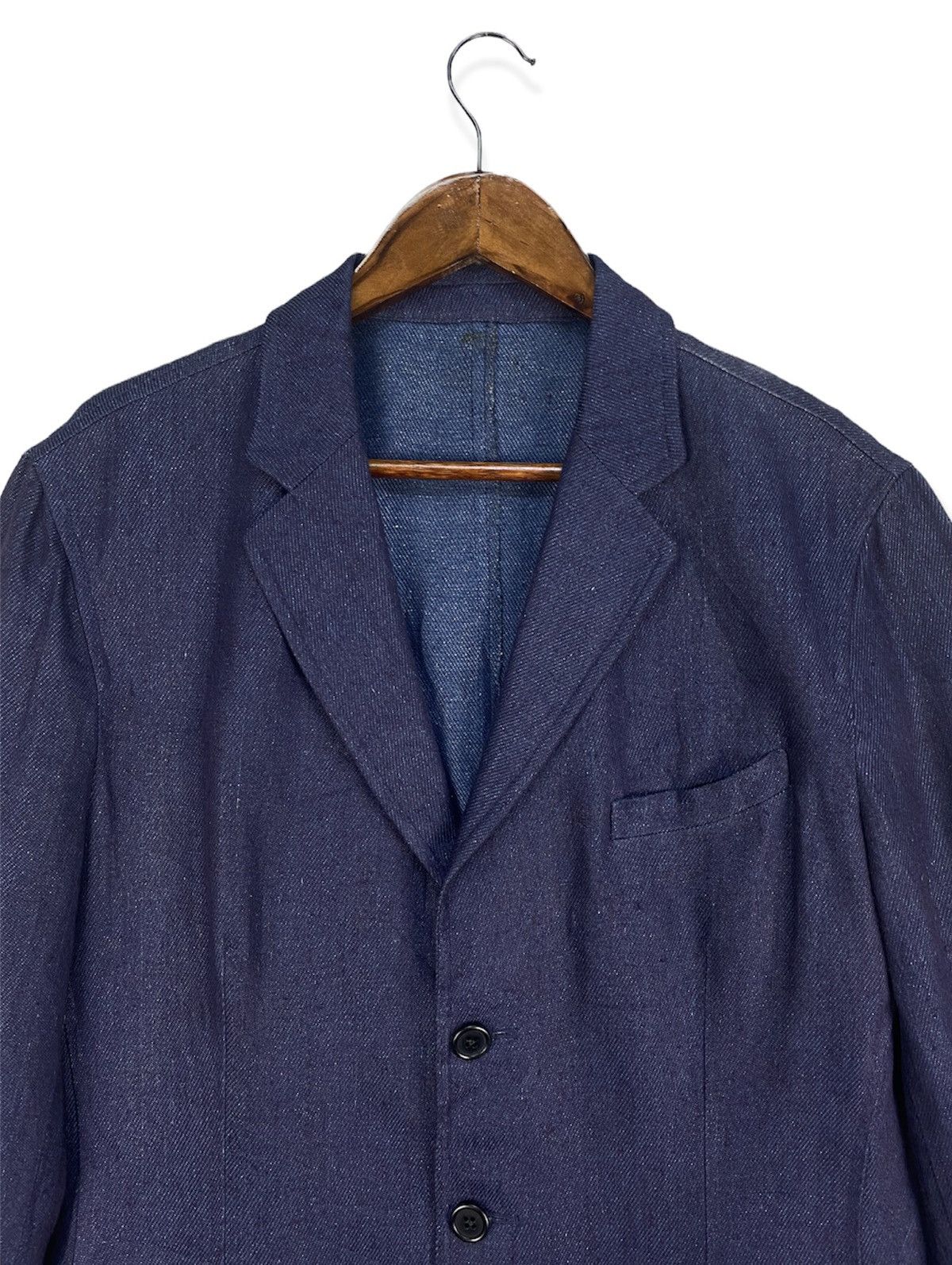 Adolfo Dominguez Adoflo Dominguez Indigo Jacket/Blazer Size 50R - 3 Thumbnail