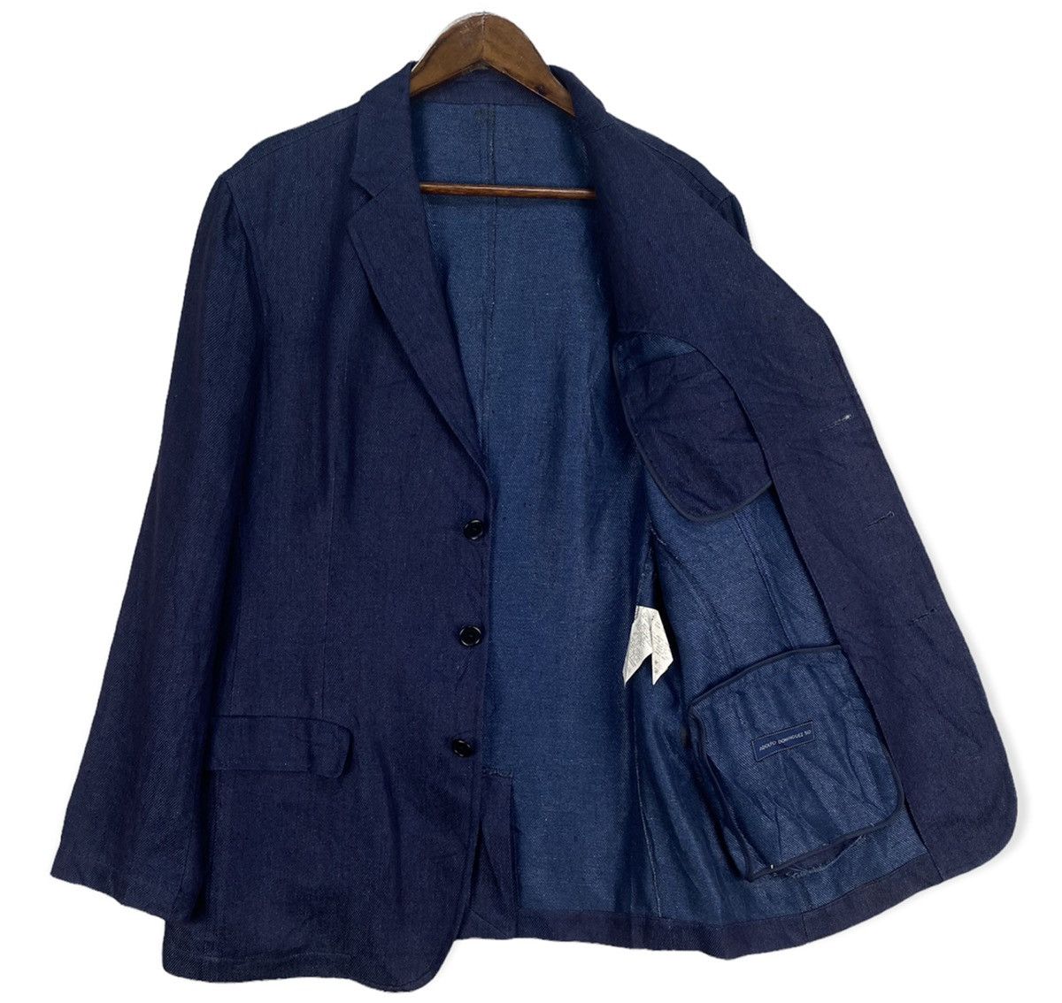Adolfo Dominguez Adoflo Dominguez Indigo Jacket/Blazer Size 50R - 1 Thumbnail