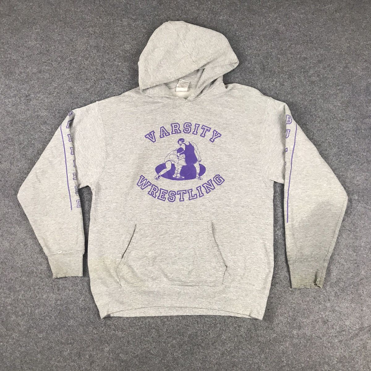 Japanese Brand × Vintage 🔥Vintage Varsity Wresling full over Hoodie🔥 Size US L / EU 52-54 / 3 - 1 Thumbnail