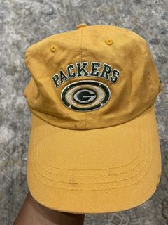 Vintage 90s Green Bay Packers Leather Snapback Hat Cap by Modern USA Made  NFL