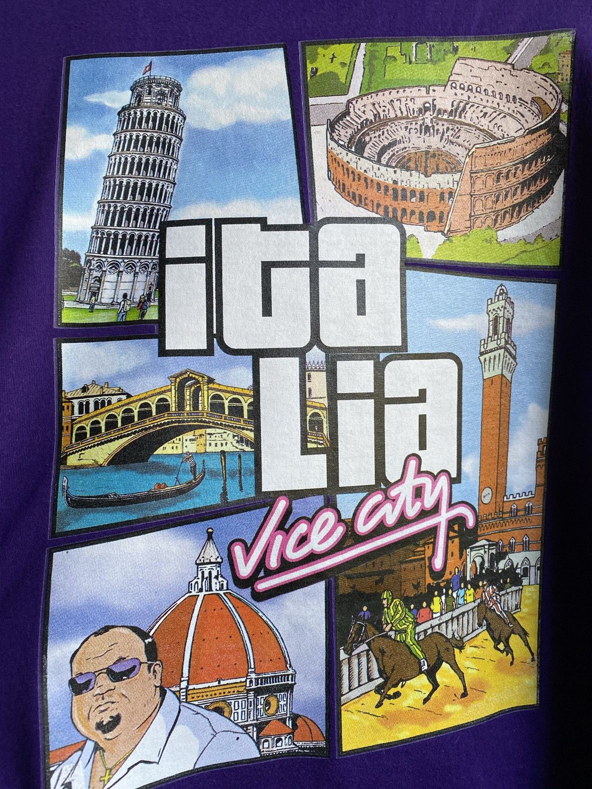 Rockstar Games × Vintage GTA Grand The Auto Vice City Italia T Shirt Size US M / EU 48-50 / 2 - 5 Thumbnail