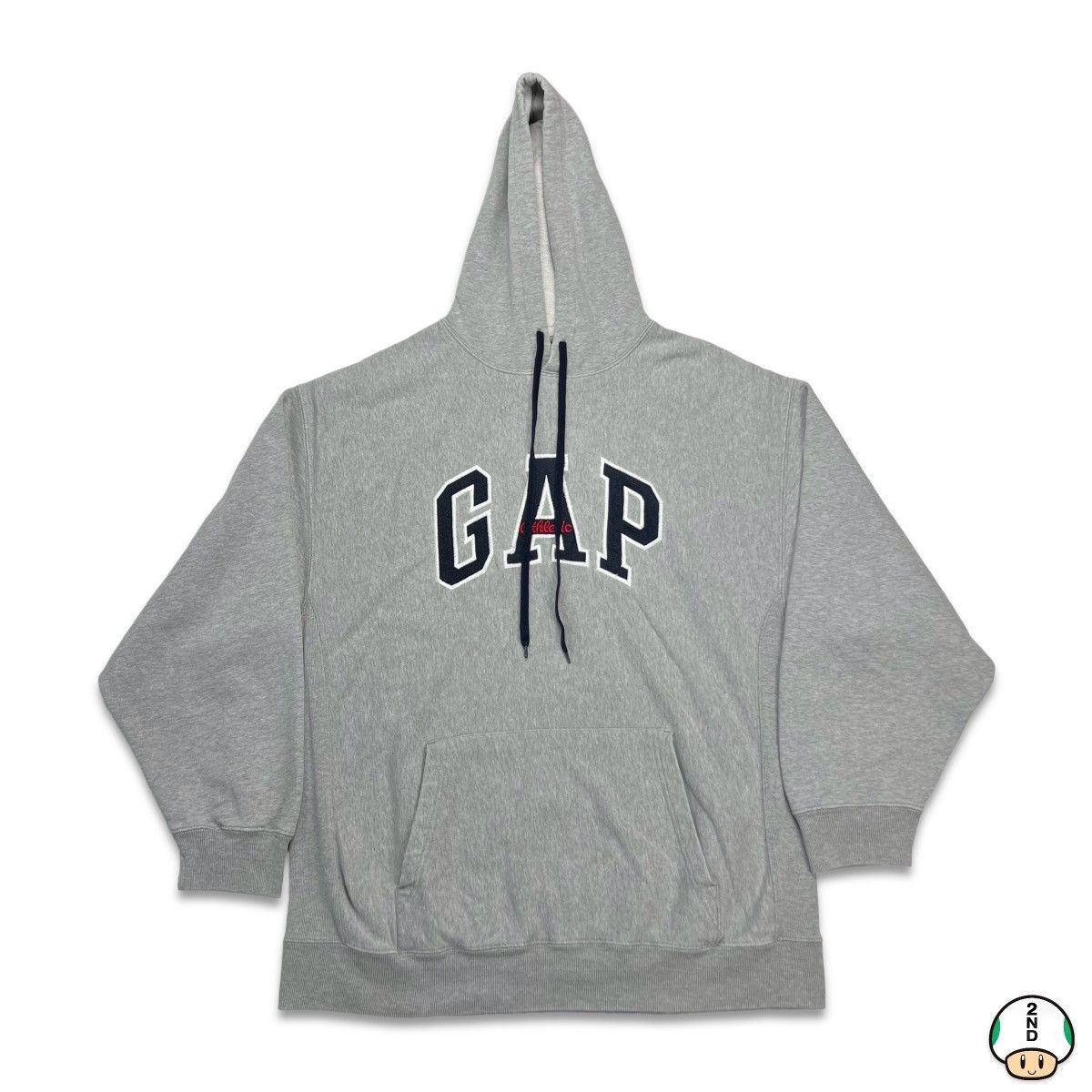 Gap Vintage Gap Athletics Hoodie Spell Out 90s Hooded Sweatshirt Size US L / EU 52-54 / 3 - 1 Thumbnail