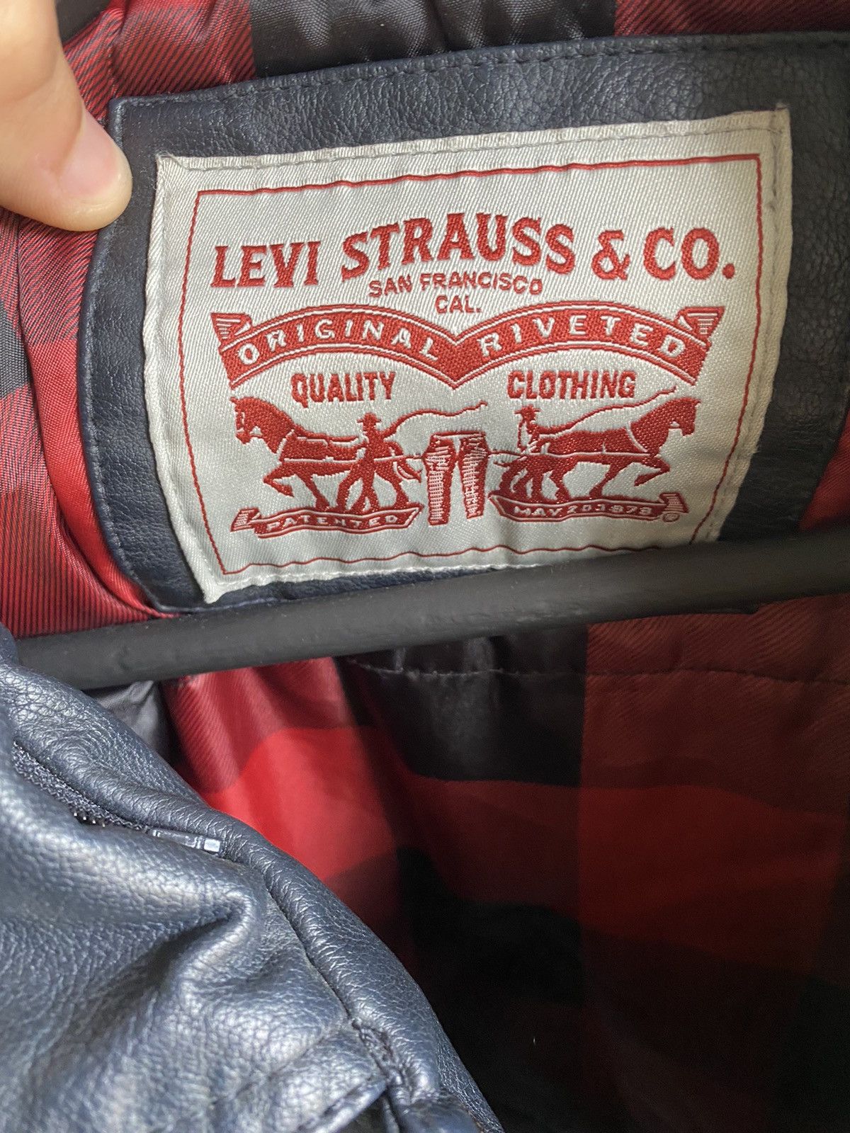 Levi's × Levi's Vintage Clothing × Vintage Vintage Levi’s Truck Driver Jacket Faux Leather Men’s Black Size US S / EU 44-46 / 1 - 12 Thumbnail