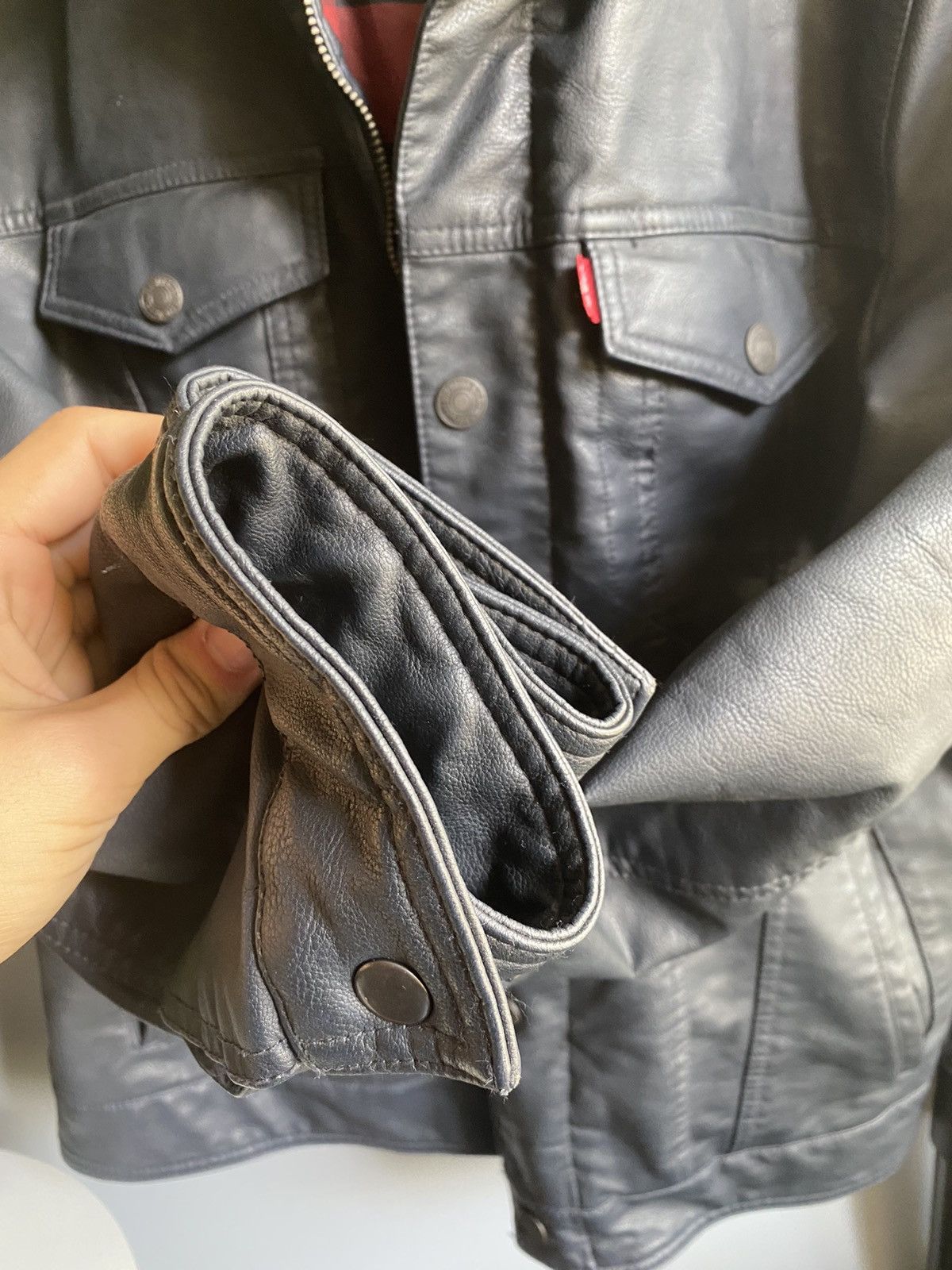 Levi's × Levi's Vintage Clothing × Vintage Vintage Levi’s Truck Driver Jacket Faux Leather Men’s Black Size US S / EU 44-46 / 1 - 15 Thumbnail