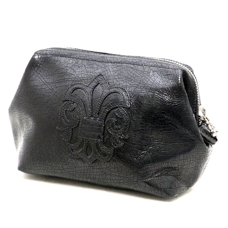 image of Chrome Hearts Toiletry Pouch in Black, Women's