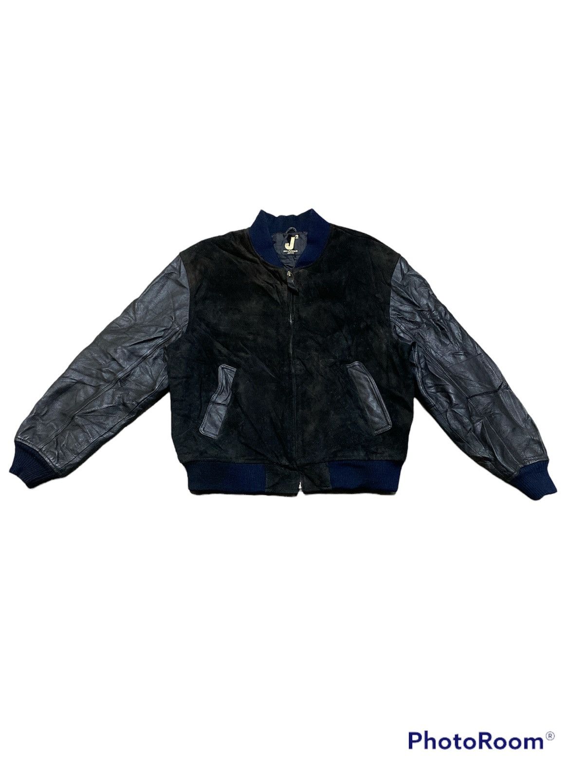 Leather × Mr. Junko Vintage Mr.Junko Varsity Bomber Leather Jacket Size US M / EU 48-50 / 2 - 4 Thumbnail