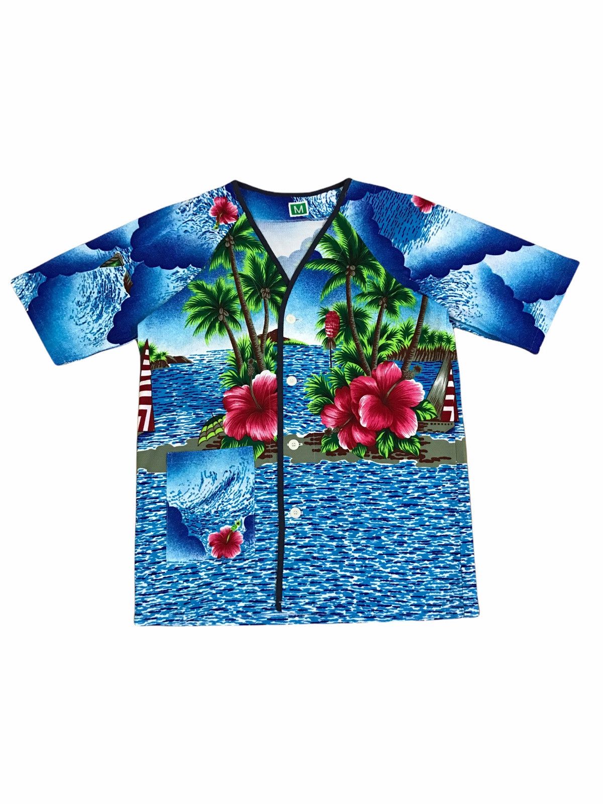 Vintage Vintage Hawaiian Baseball Shirt Size US M / EU 48-50 / 2 - 1 Thumbnail