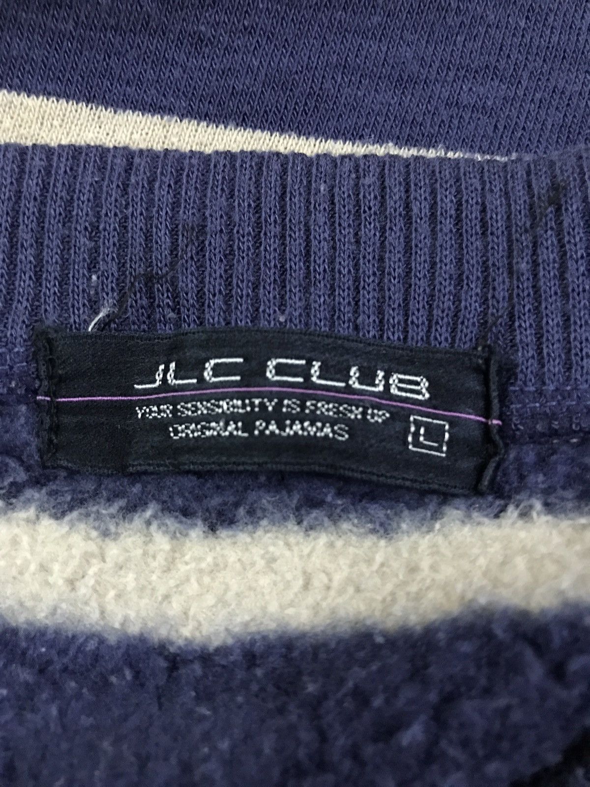 Japanese Brand × Vintage Vintage Japanese Brand JLC Club Stripes Sweatshirt Size US S / EU 44-46 / 1 - 5 Thumbnail