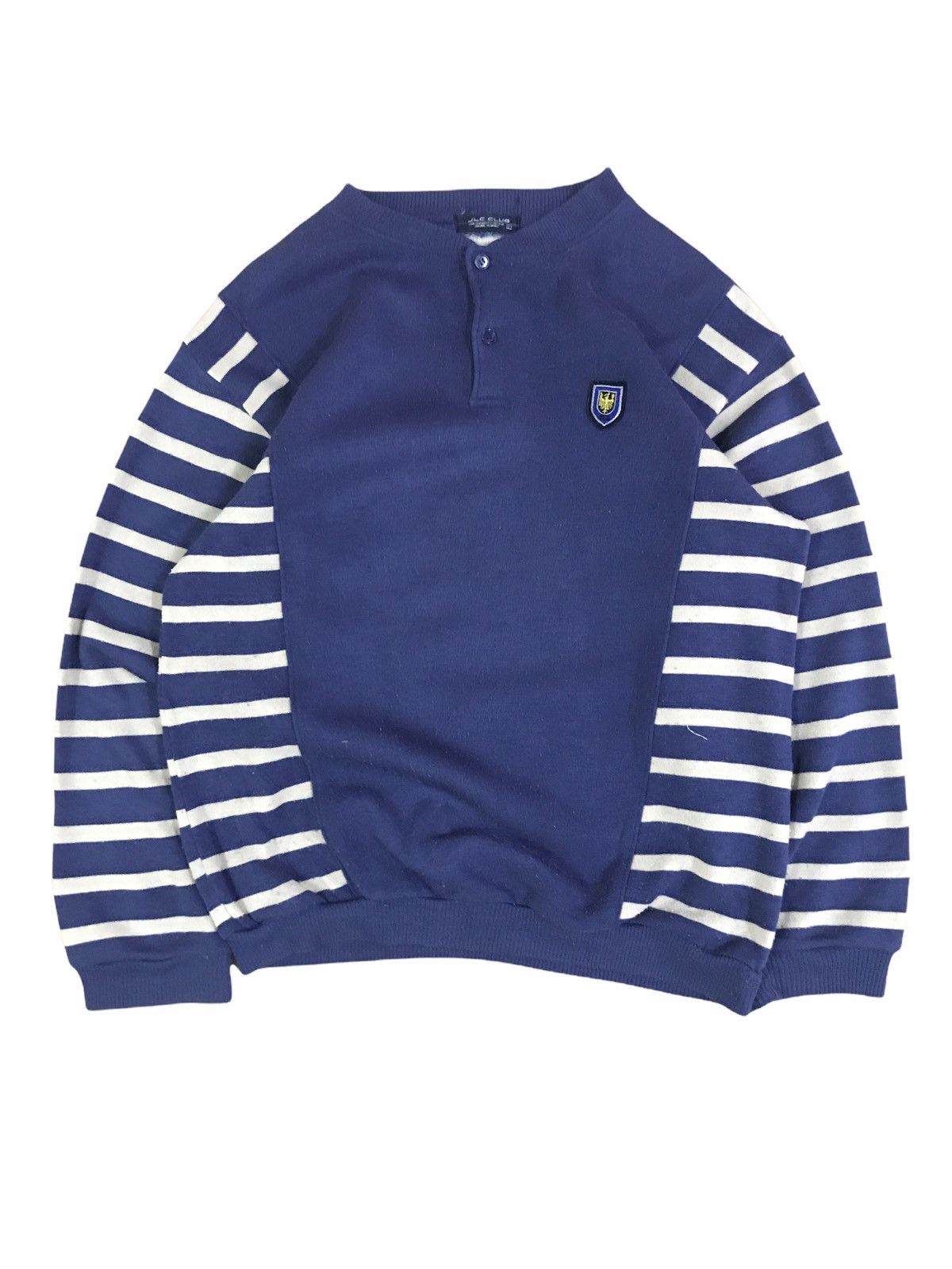 Japanese Brand × Vintage Vintage Japanese Brand JLC Club Stripes Sweatshirt Size US S / EU 44-46 / 1 - 1 Thumbnail
