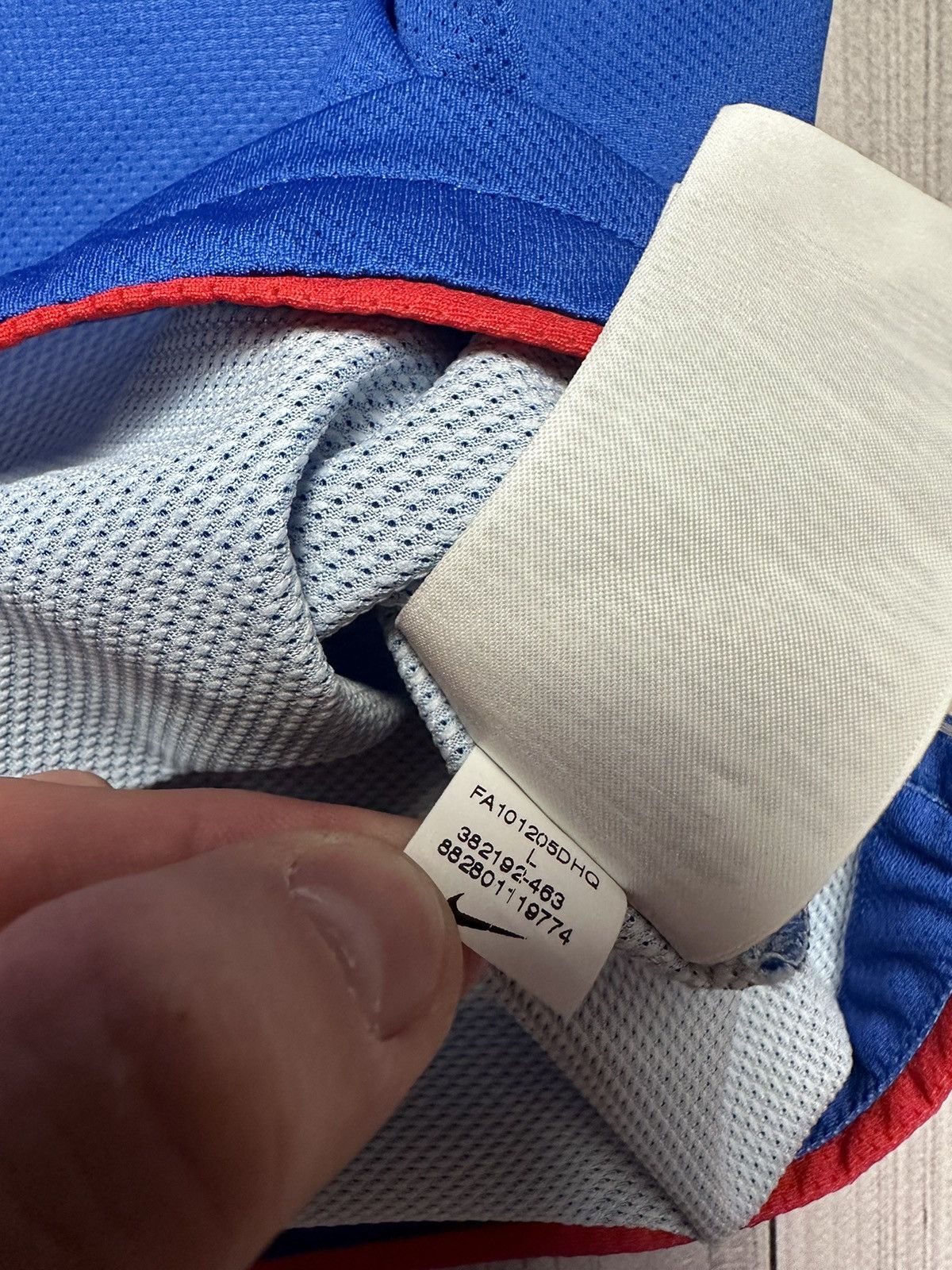 Nike × Vintage Vintage Nike soccer jersey Atletico Madrid size L blue rare Size US L / EU 52-54 / 3 - 4 Thumbnail