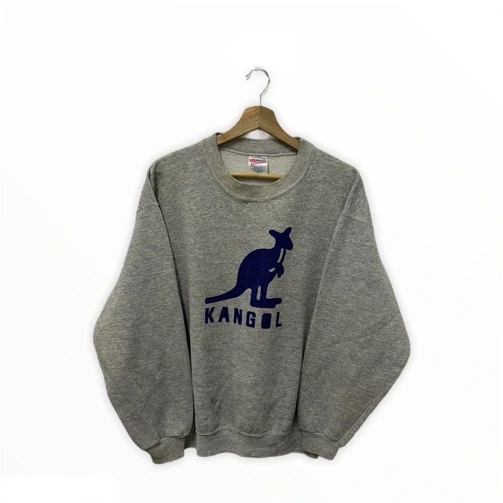 Kangol × Vintage Vintage 90s Kangol Big Logo Sweatshirt Size US L / EU 52-54 / 3 - 1 Thumbnail