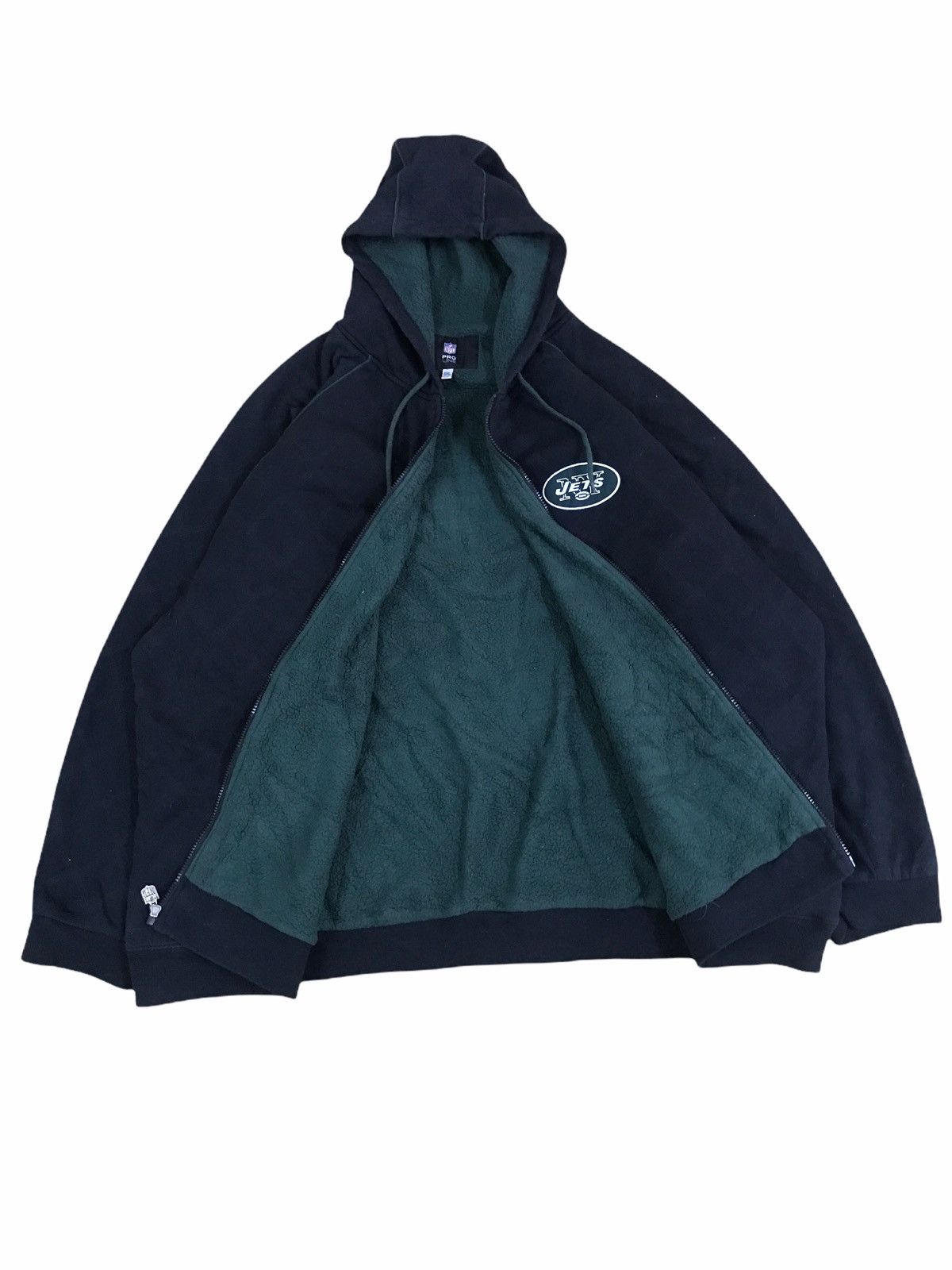 NFL × Vintage Vintage Oversized Jets NY NFL Pro Line Hoodie Sweatshirt Size US XXL / EU 58 / 5 - 3 Thumbnail