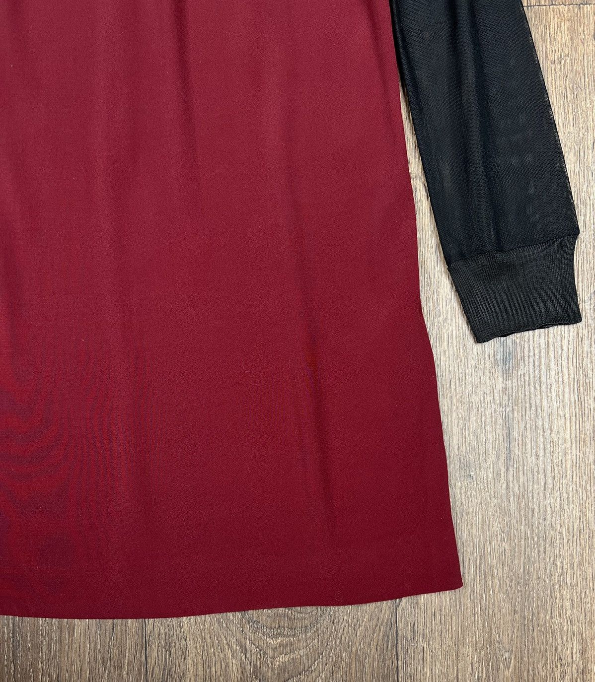 Sandro Sandro Viscose Nylon Red Dress Lace Size L / US 10 / IT 46 - 2 Thumbnail