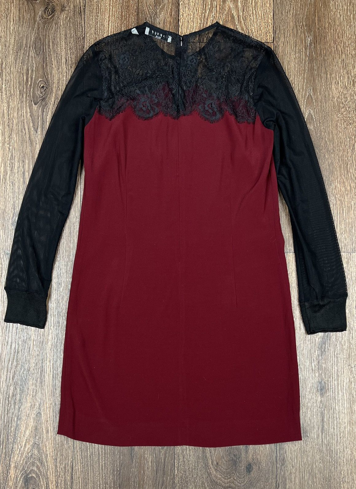 Sandro Sandro Viscose Nylon Red Dress Lace Size L / US 10 / IT 46 - 12 Thumbnail