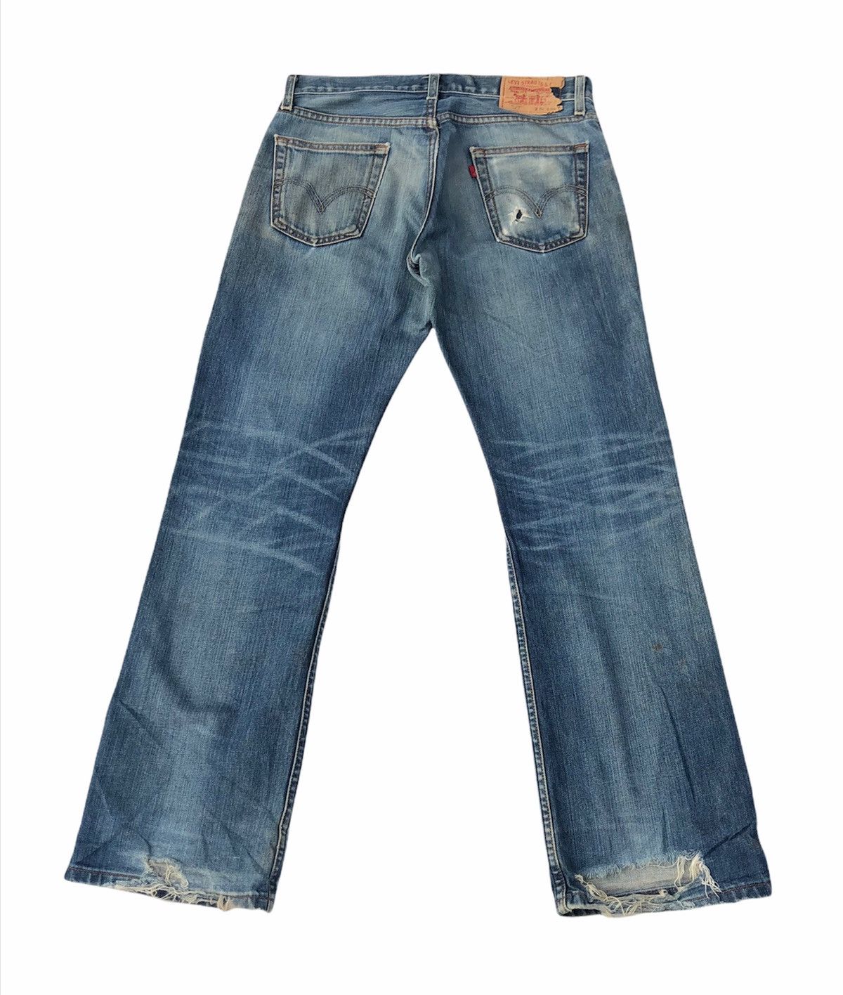 Levi's Vintage Levi’s Distressed Bootcut/Flare Classic Jeans Size US 30 / EU 46 - 2 Thumbnail