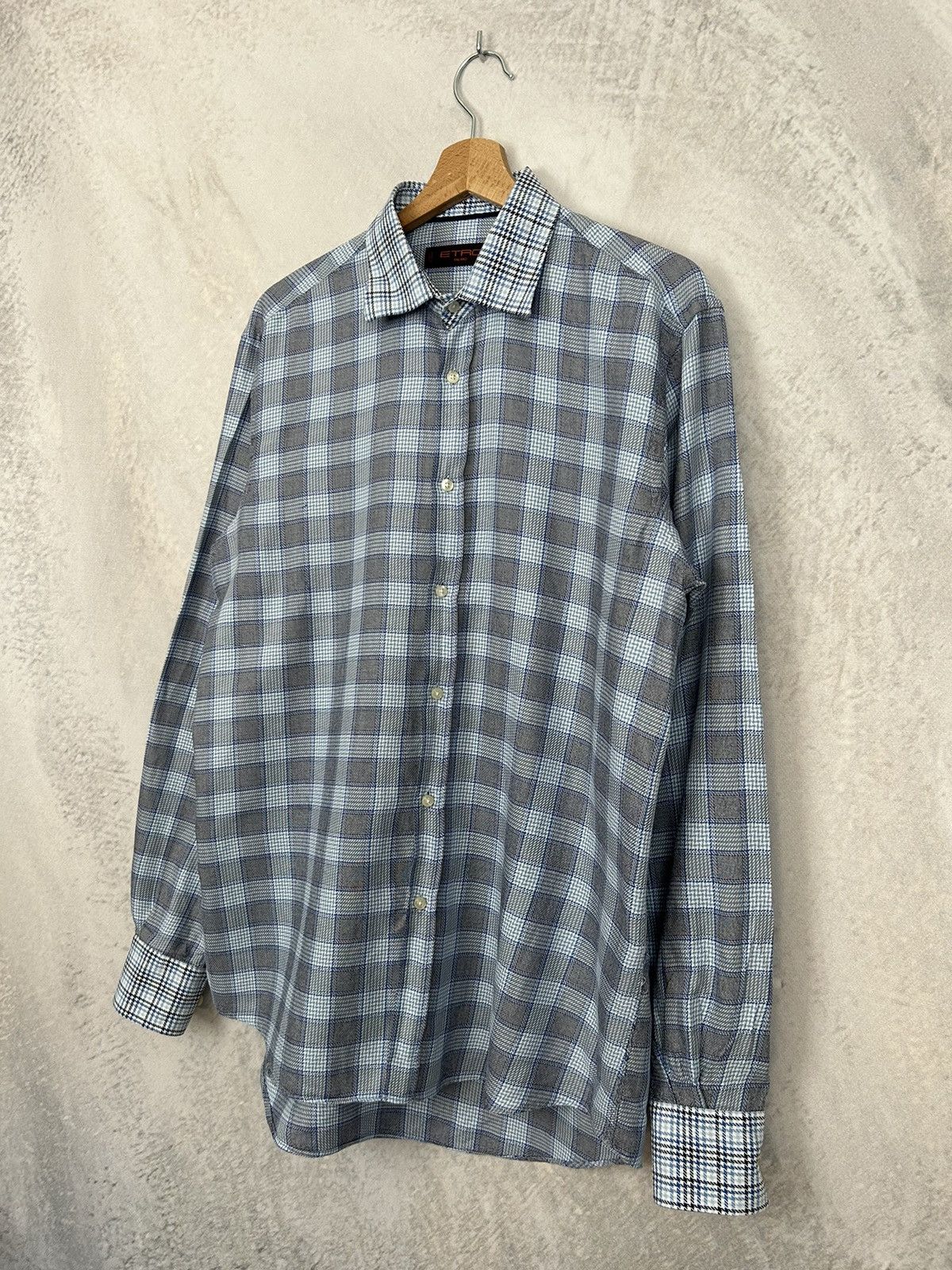 Designer Etro Made in Italy Designer Luxury Button Ups Shirt Size US L / EU 52-54 / 3 - 2 Thumbnail