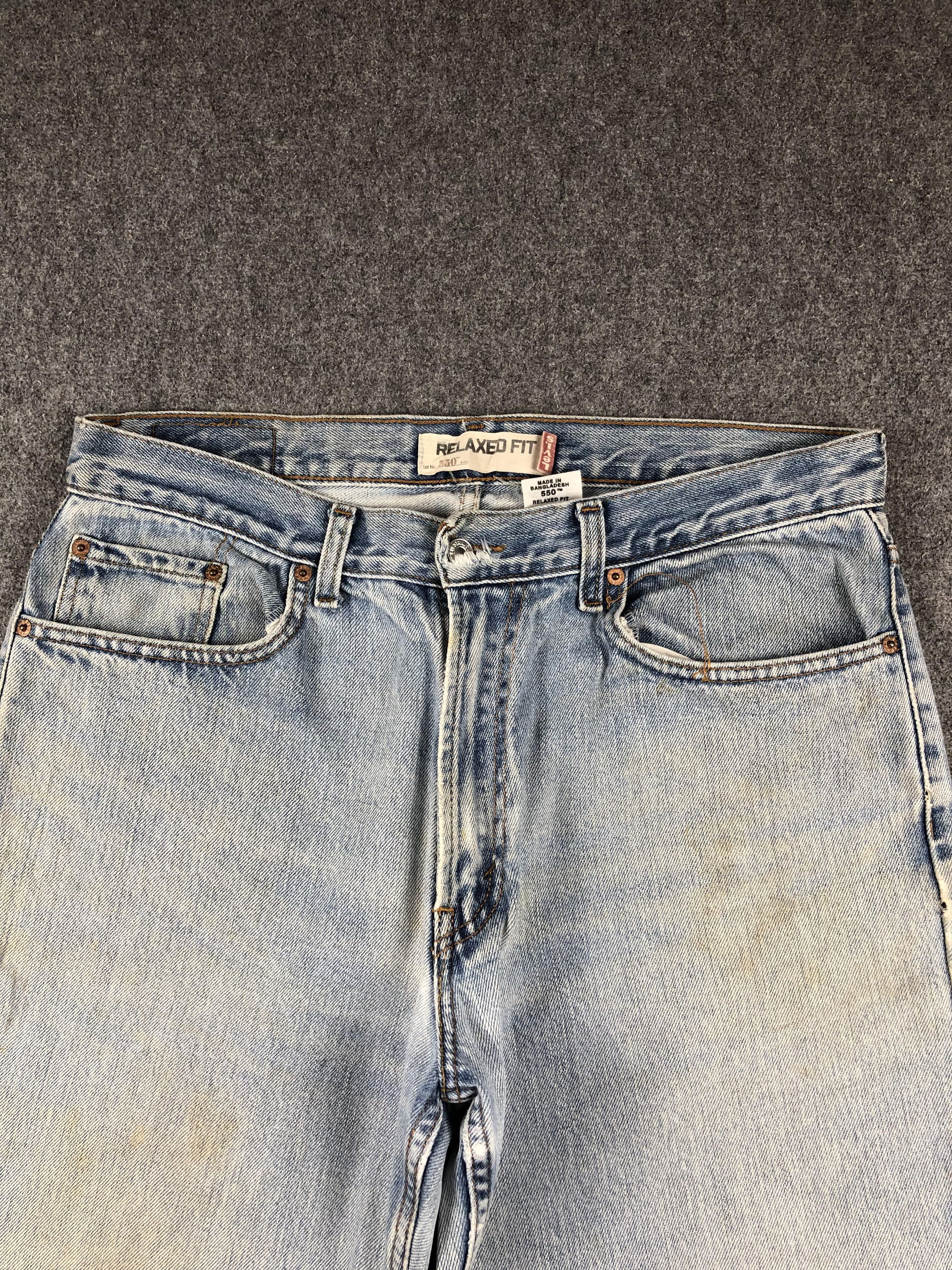 Levi's × Vintage Vintage Levis 550 Light Wash Jeans DP2287 Size US 36 / EU 52 - 2 Thumbnail