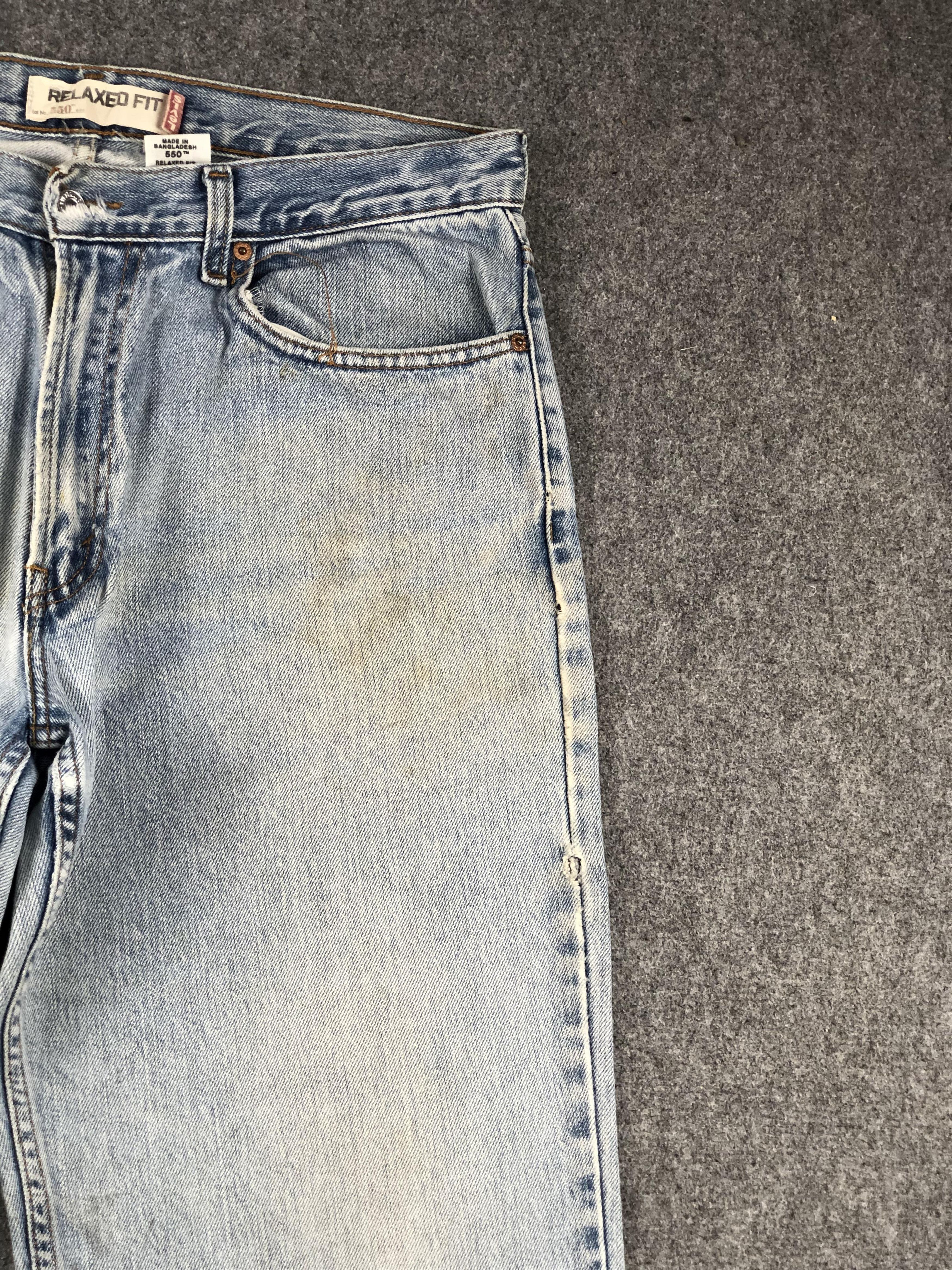 Levi's × Vintage Vintage Levis 550 Light Wash Jeans DP2287 Size US 36 / EU 52 - 11 Thumbnail