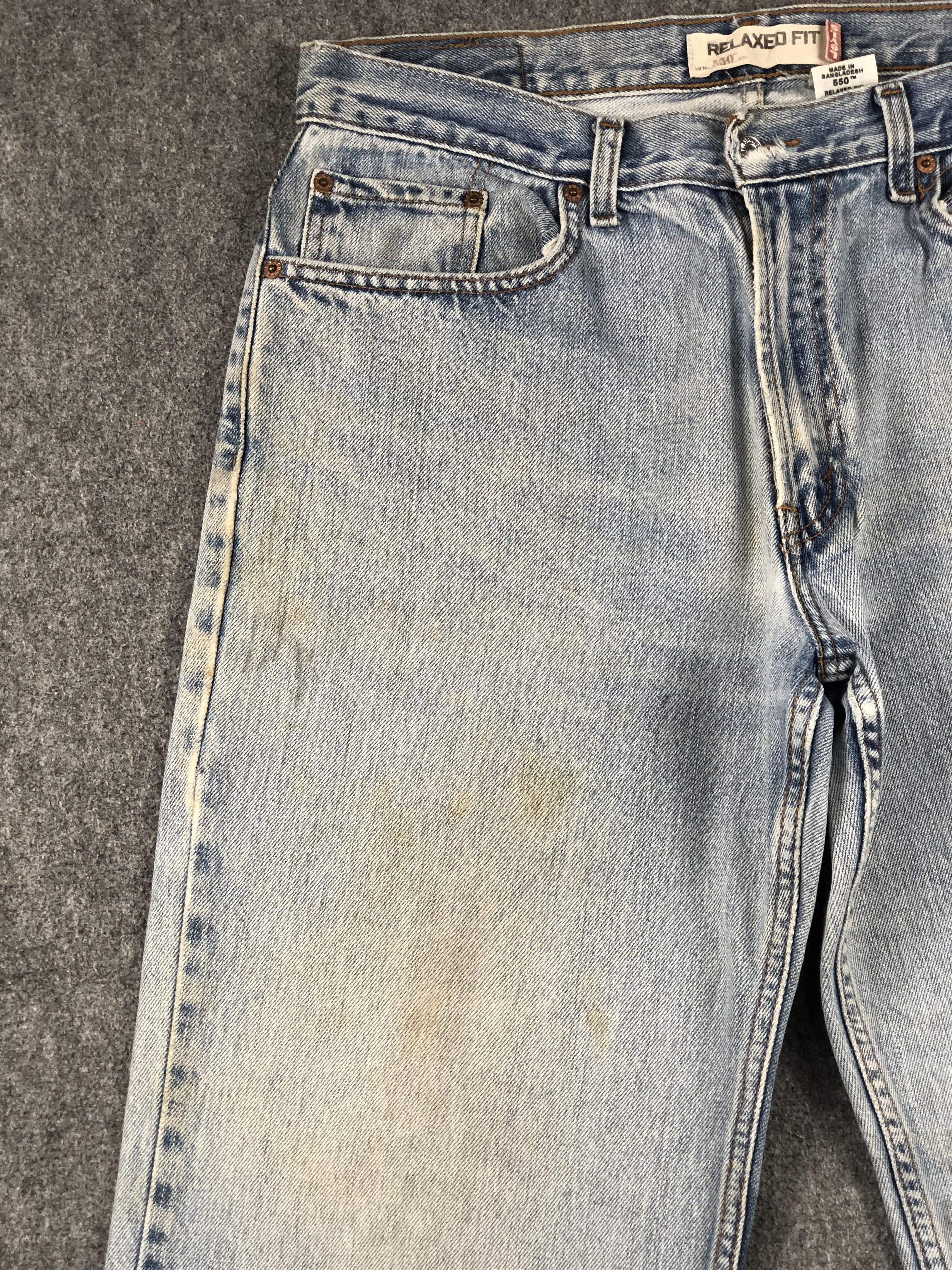 Levi's × Vintage Vintage Levis 550 Light Wash Jeans DP2287 Size US 36 / EU 52 - 10 Thumbnail