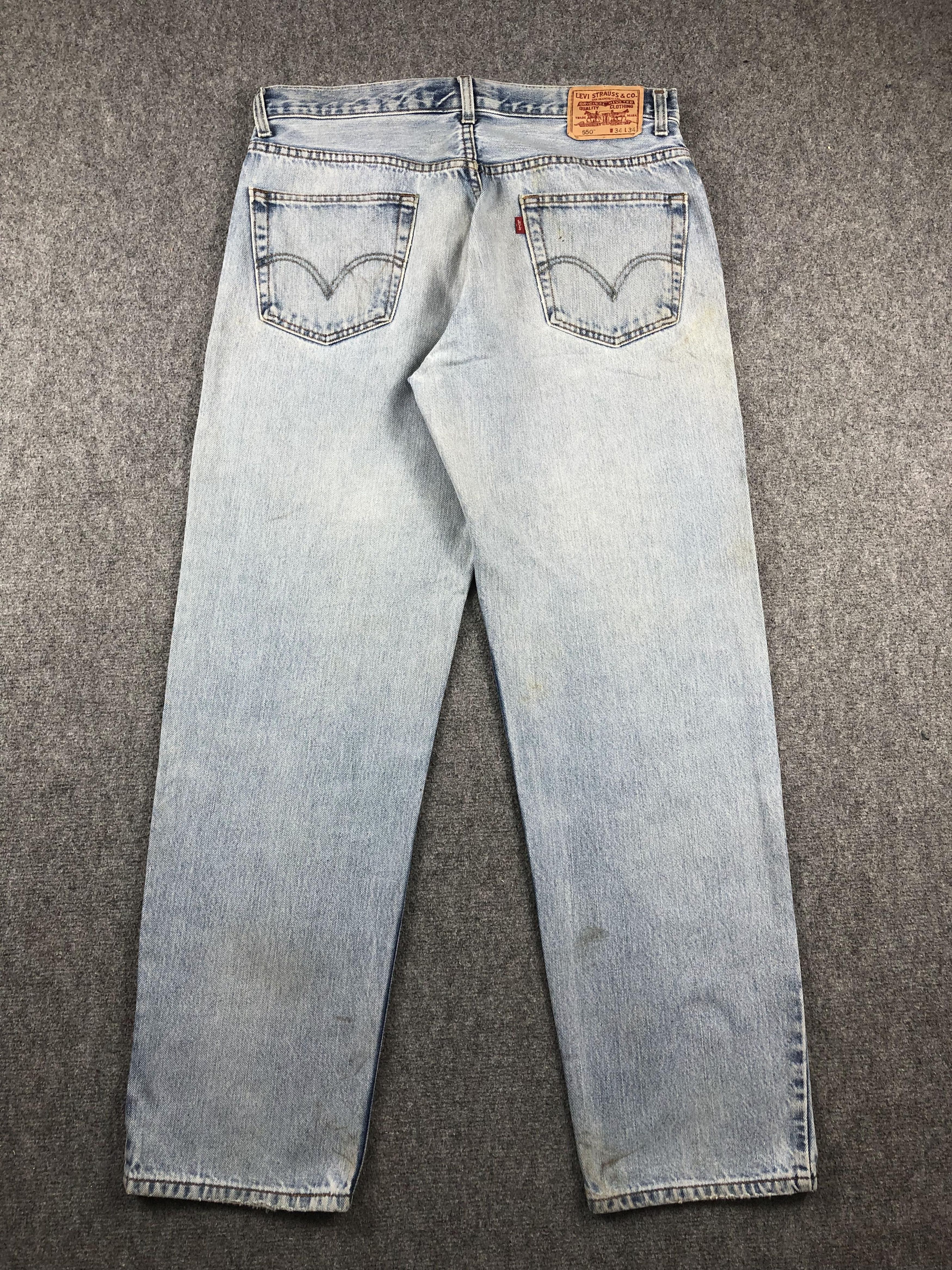 Levi's × Vintage Vintage Levis 550 Light Wash Jeans DP2287 Size US 36 / EU 52 - 3 Thumbnail
