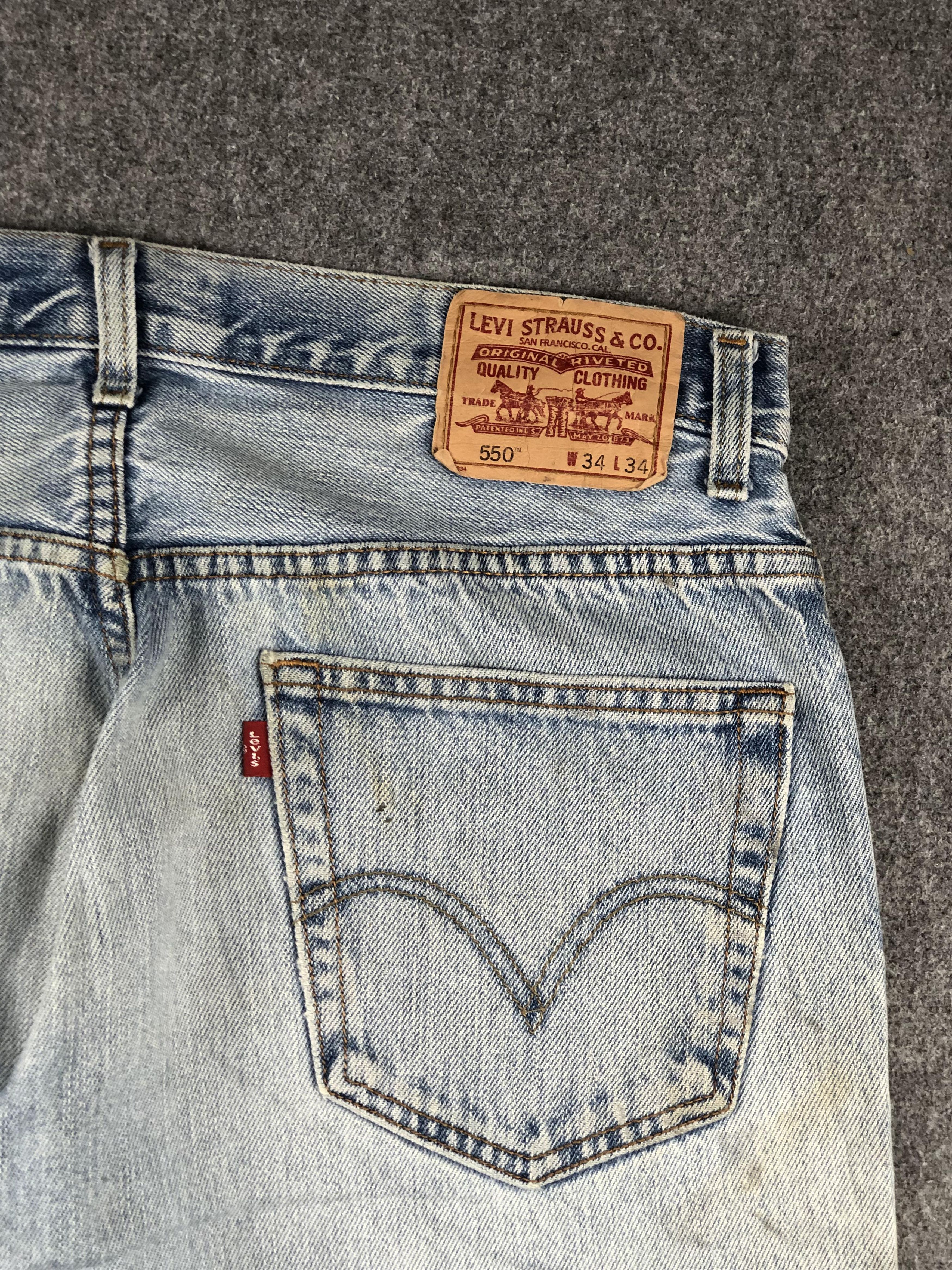 Levi's × Vintage Vintage Levis 550 Light Wash Jeans DP2287 Size US 36 / EU 52 - 18 Thumbnail