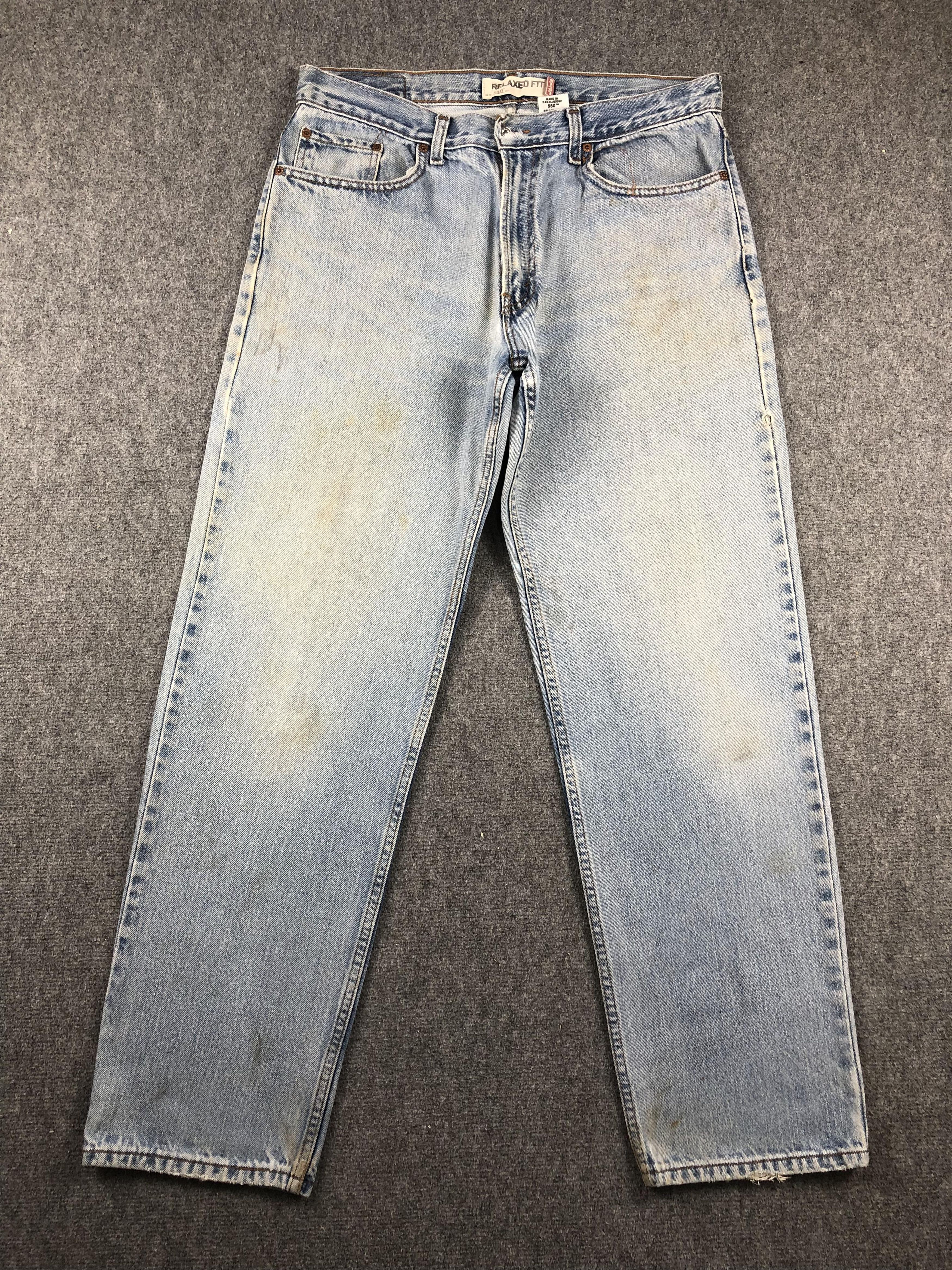 Levi's × Vintage Vintage Levis 550 Light Wash Jeans DP2287 Size US 36 / EU 52 - 1 Thumbnail