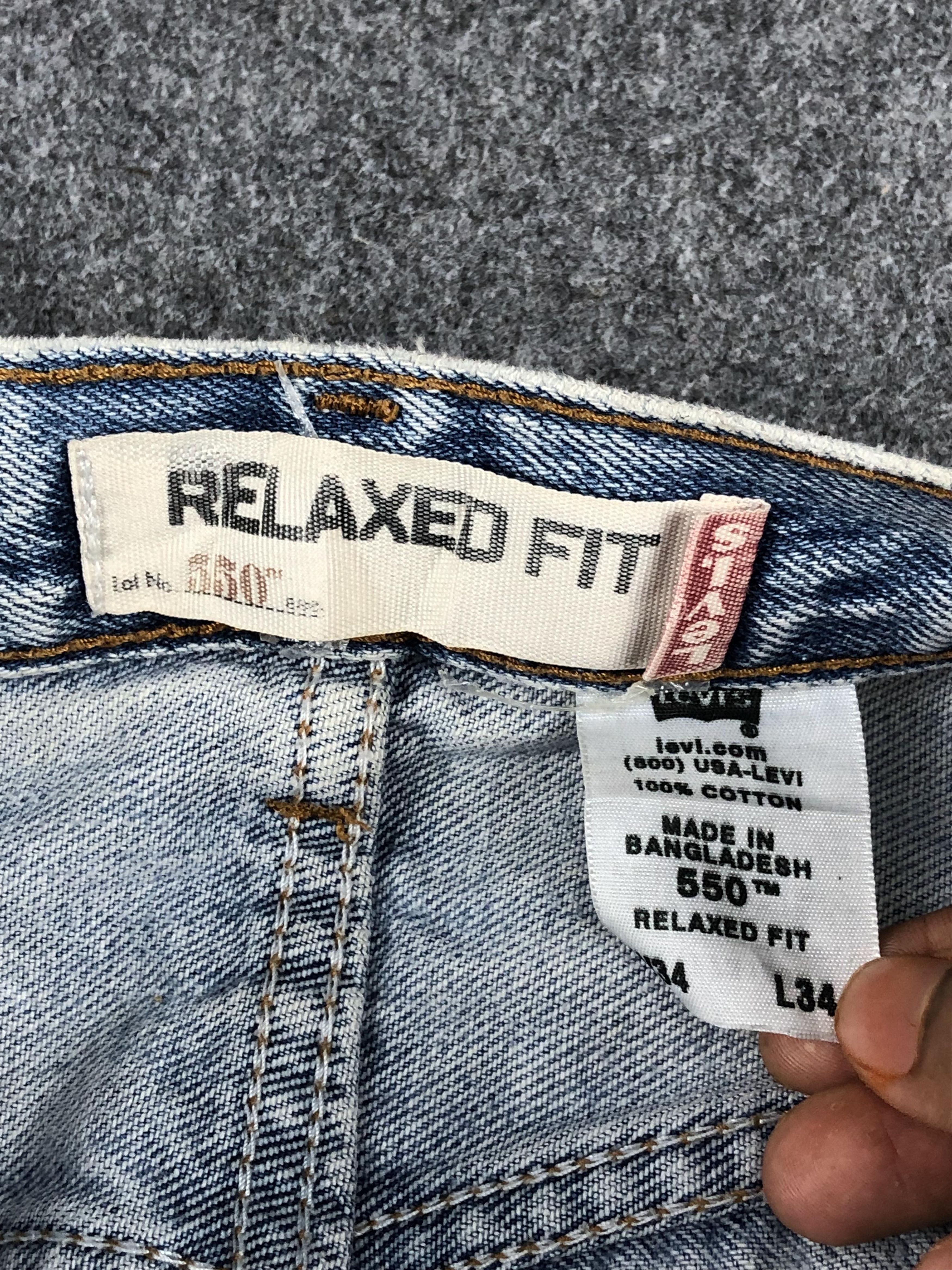 Levi's × Vintage Vintage Levis 550 Light Wash Jeans DP2287 Size US 36 / EU 52 - 6 Thumbnail
