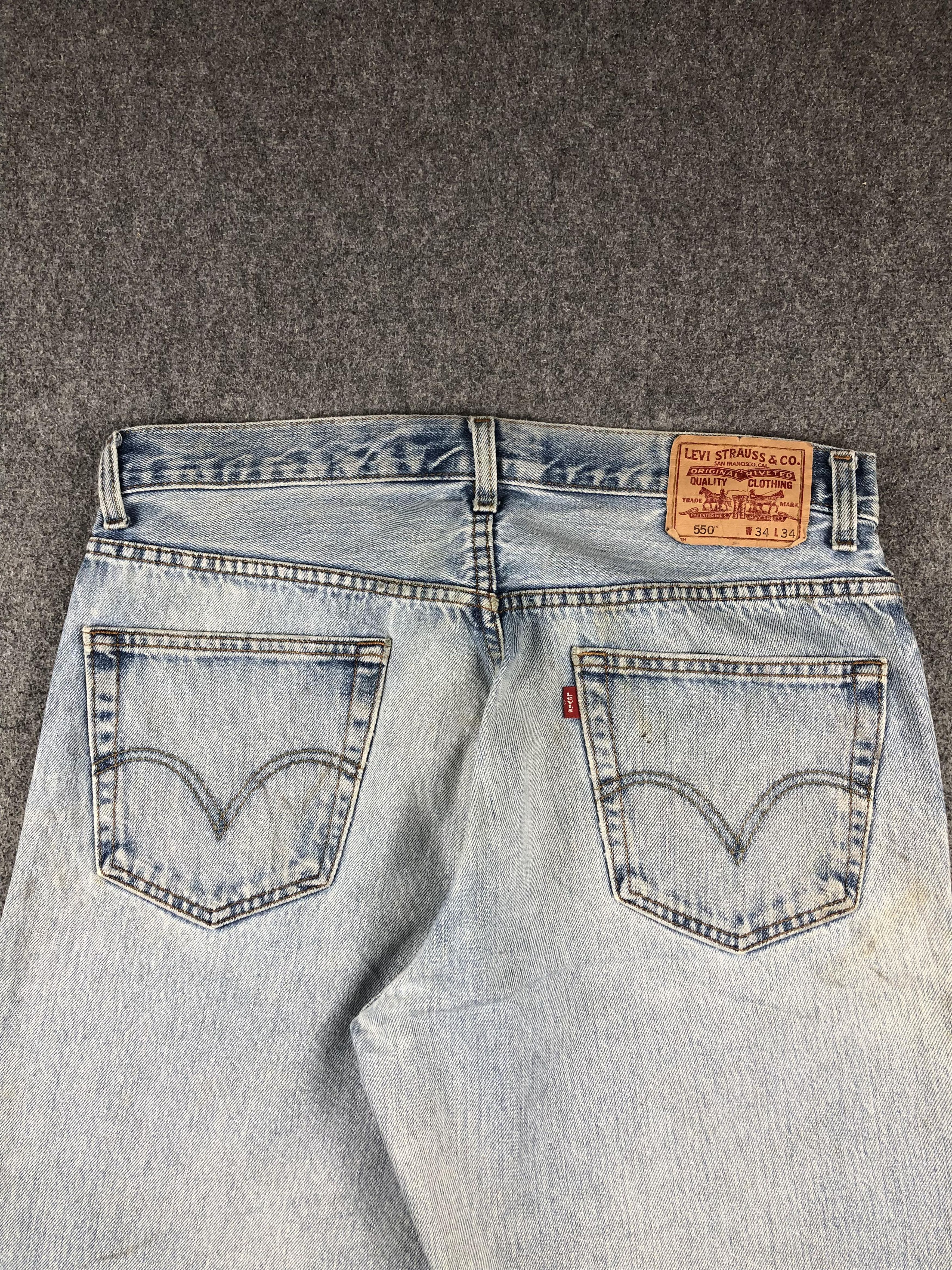 Levi's × Vintage Vintage Levis 550 Light Wash Jeans DP2287 Size US 36 / EU 52 - 4 Thumbnail