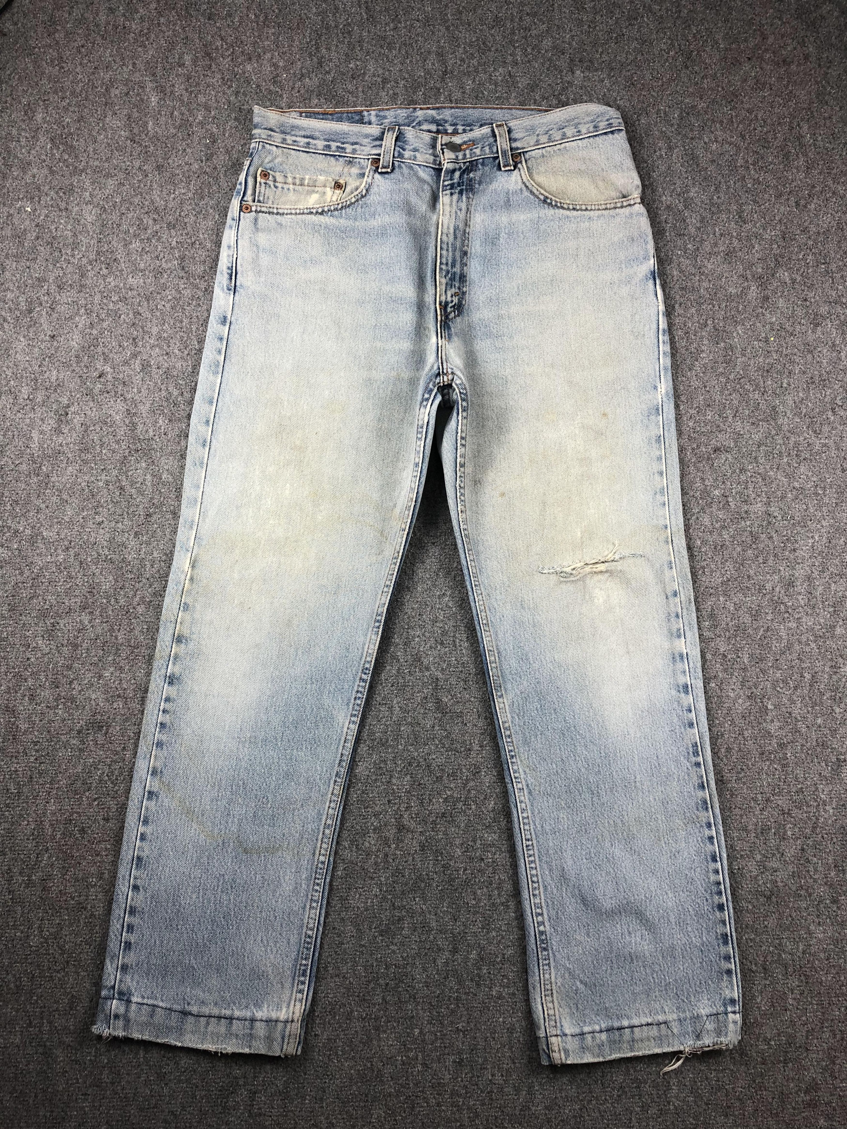 Levi's Vintage 90s Levis 505 Light Wash Jeans DP2285 Size US 33 - 1 Thumbnail