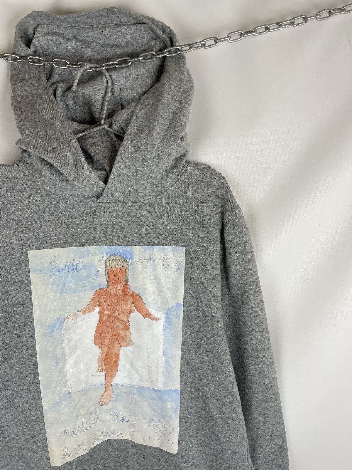 Christopher Kane Christopher Kane grey art painted printed hoodie sweatshirt Size M / US 6-8 / IT 42-44 - 5 Thumbnail