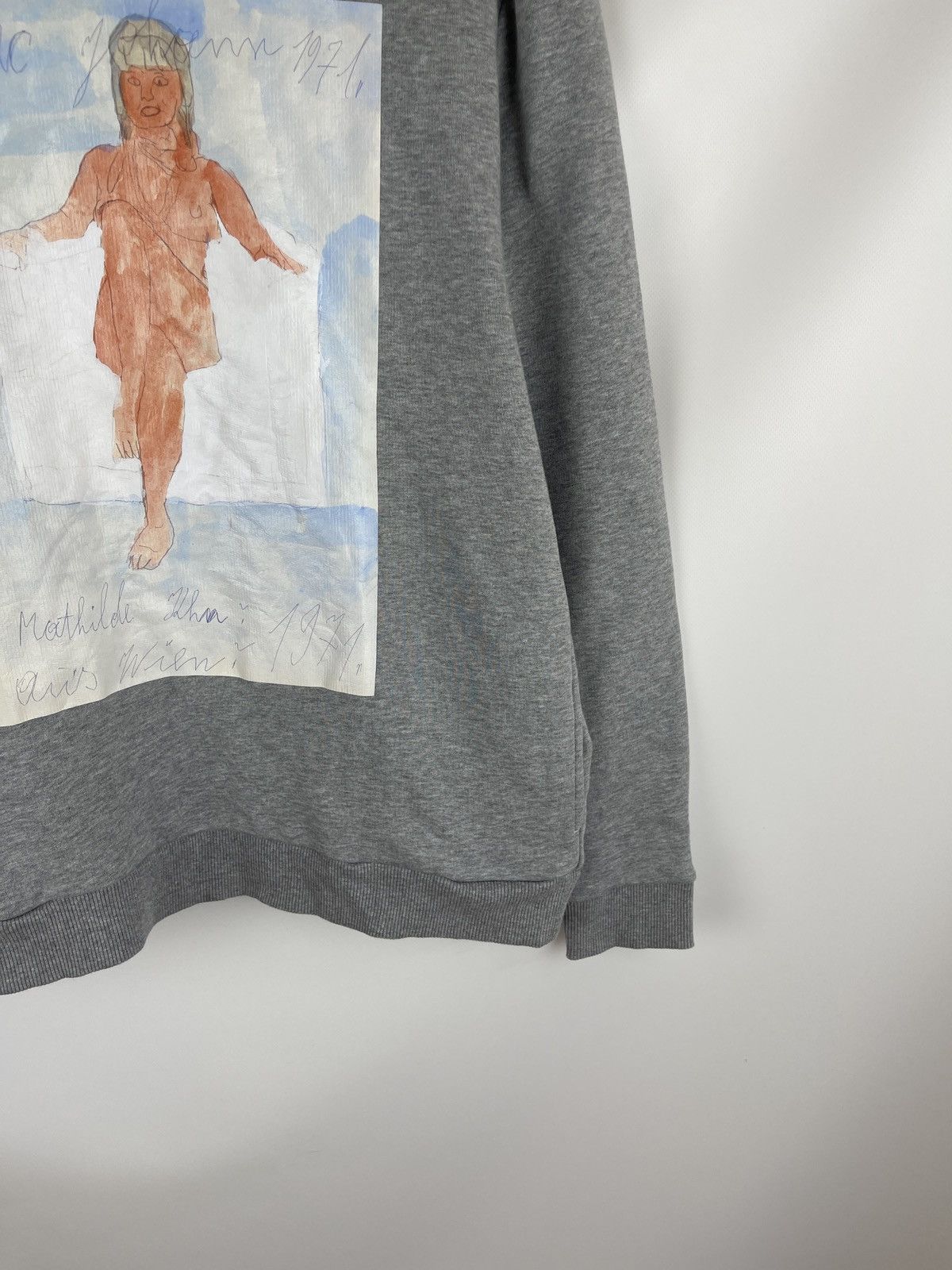 Christopher Kane Christopher Kane grey art painted printed hoodie sweatshirt Size M / US 6-8 / IT 42-44 - 4 Thumbnail