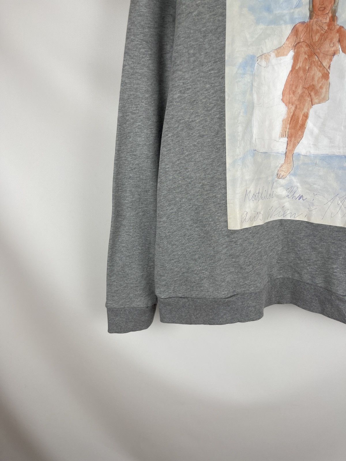 Christopher Kane Christopher Kane grey art painted printed hoodie sweatshirt Size M / US 6-8 / IT 42-44 - 3 Thumbnail
