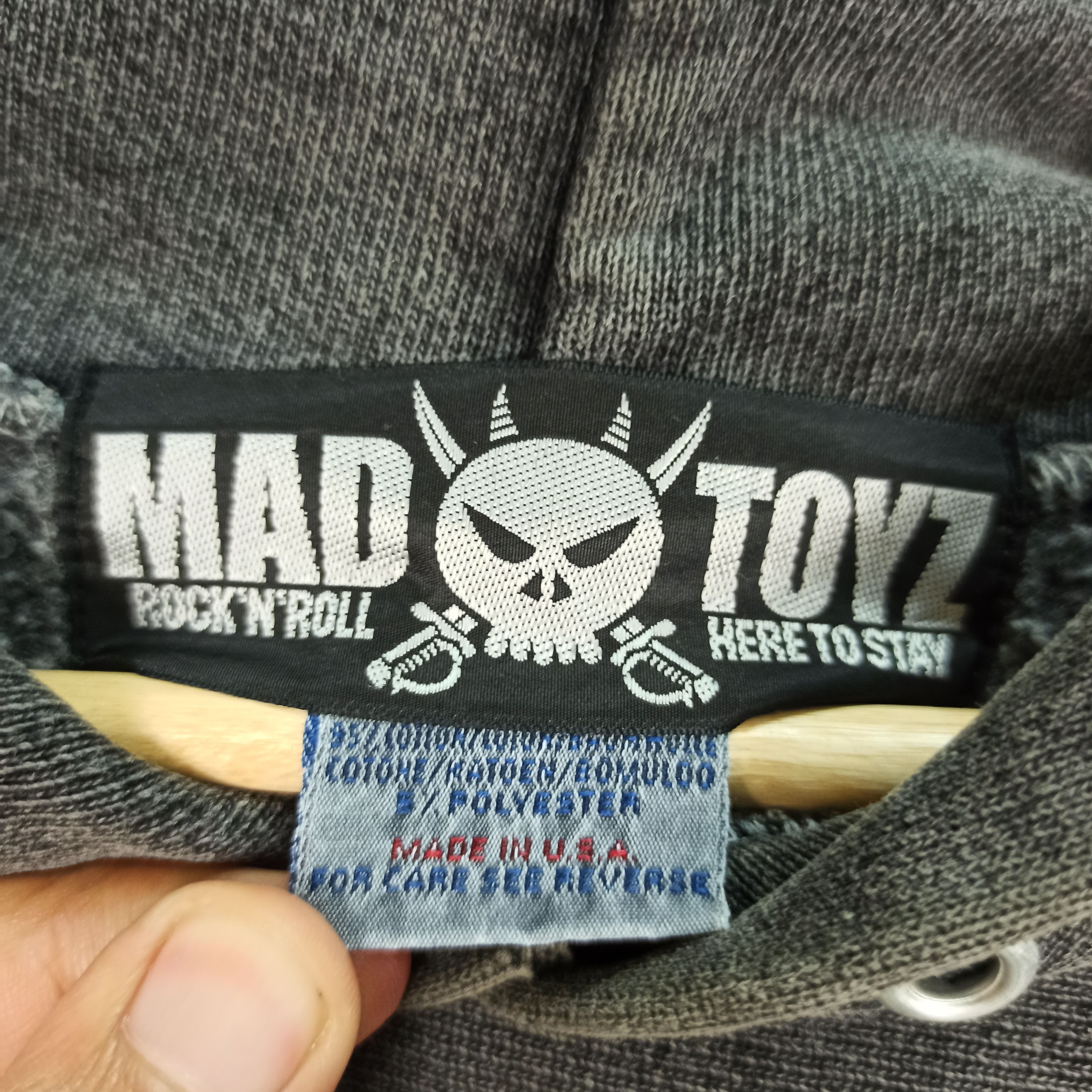 Vintage 🔥STEALS🔥 Distressed MAD TOYZ ROCK'N'ROCK JAPANESE HOODIE Size US M / EU 48-50 / 2 - 10 Thumbnail