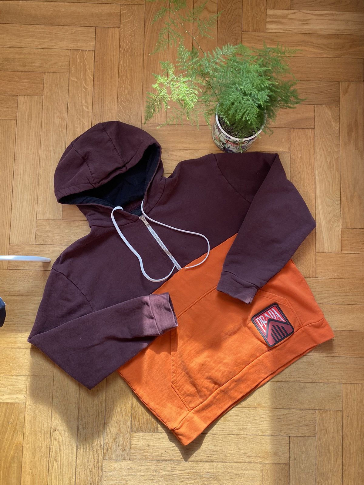 Prada × Vintage Hoody Prada Vintage Size US M / EU 48-50 / 2 - 2 Thumbnail