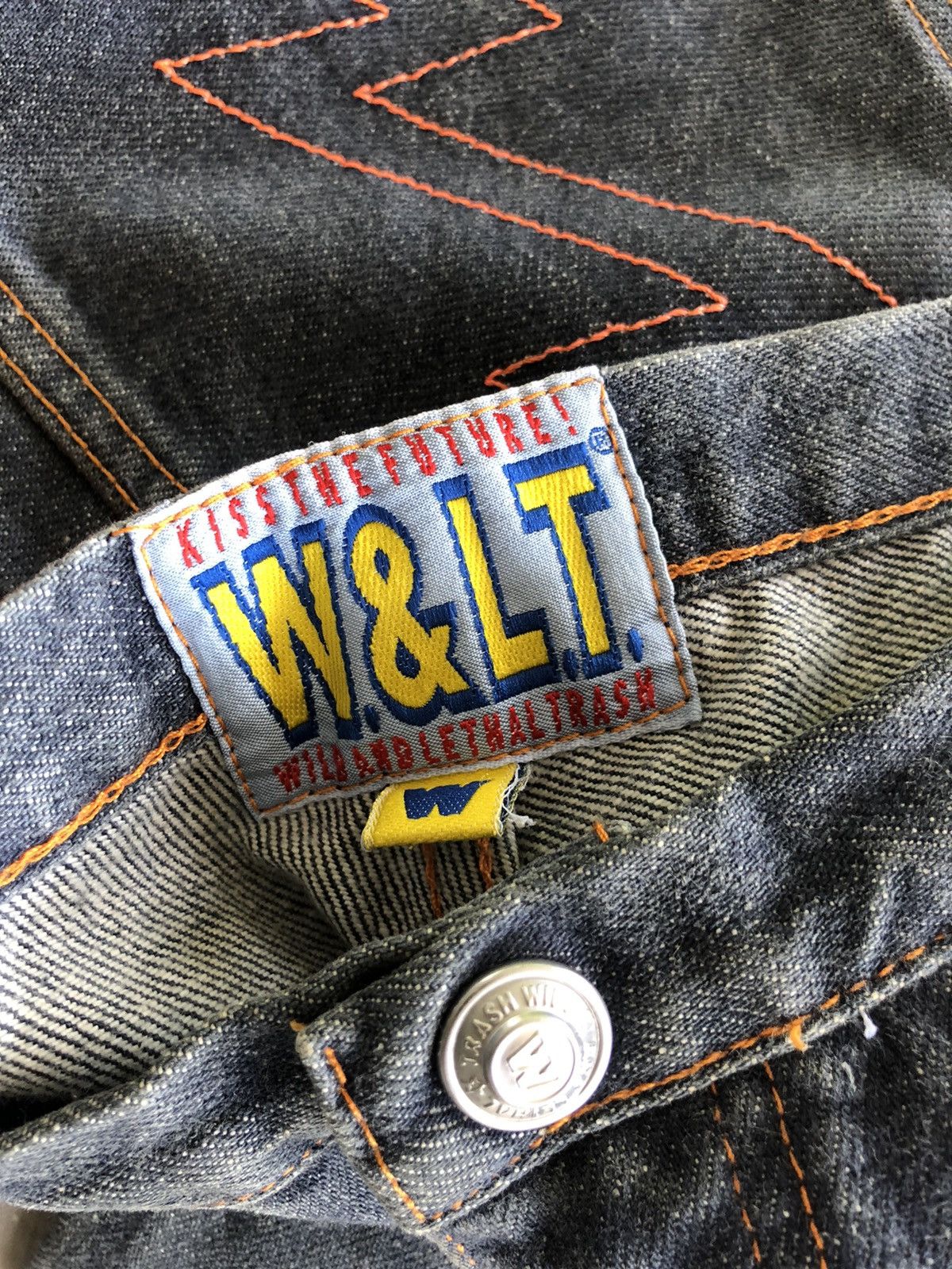Walter Van Beirendonck GRAIL🔥Iconic Walter Van Beirendonck Lightning Flare Denim Size US 28 / EU 44 - 8 Thumbnail