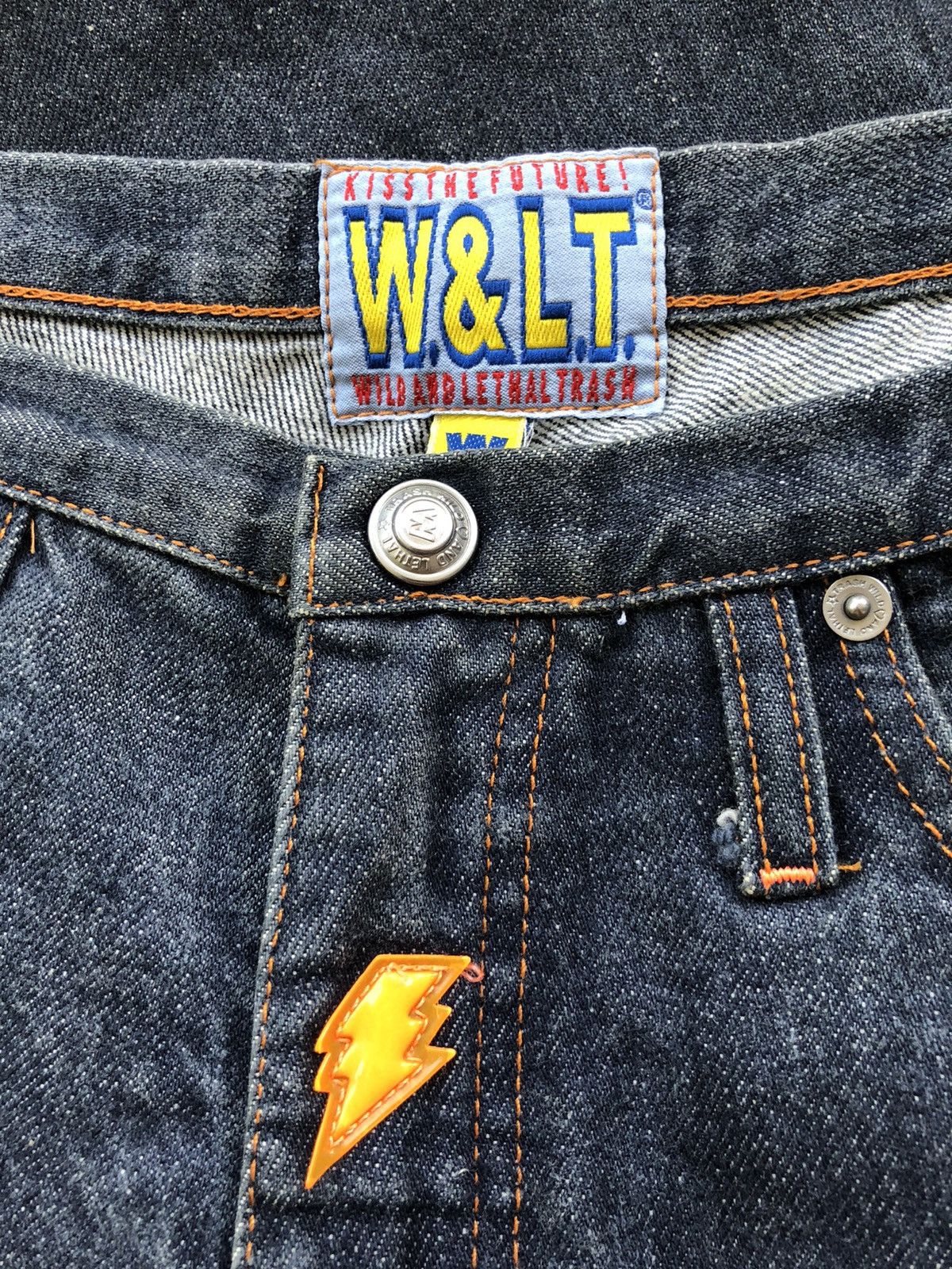 Walter Van Beirendonck GRAIL🔥Iconic Walter Van Beirendonck Lightning Flare Denim Size US 28 / EU 44 - 7 Thumbnail