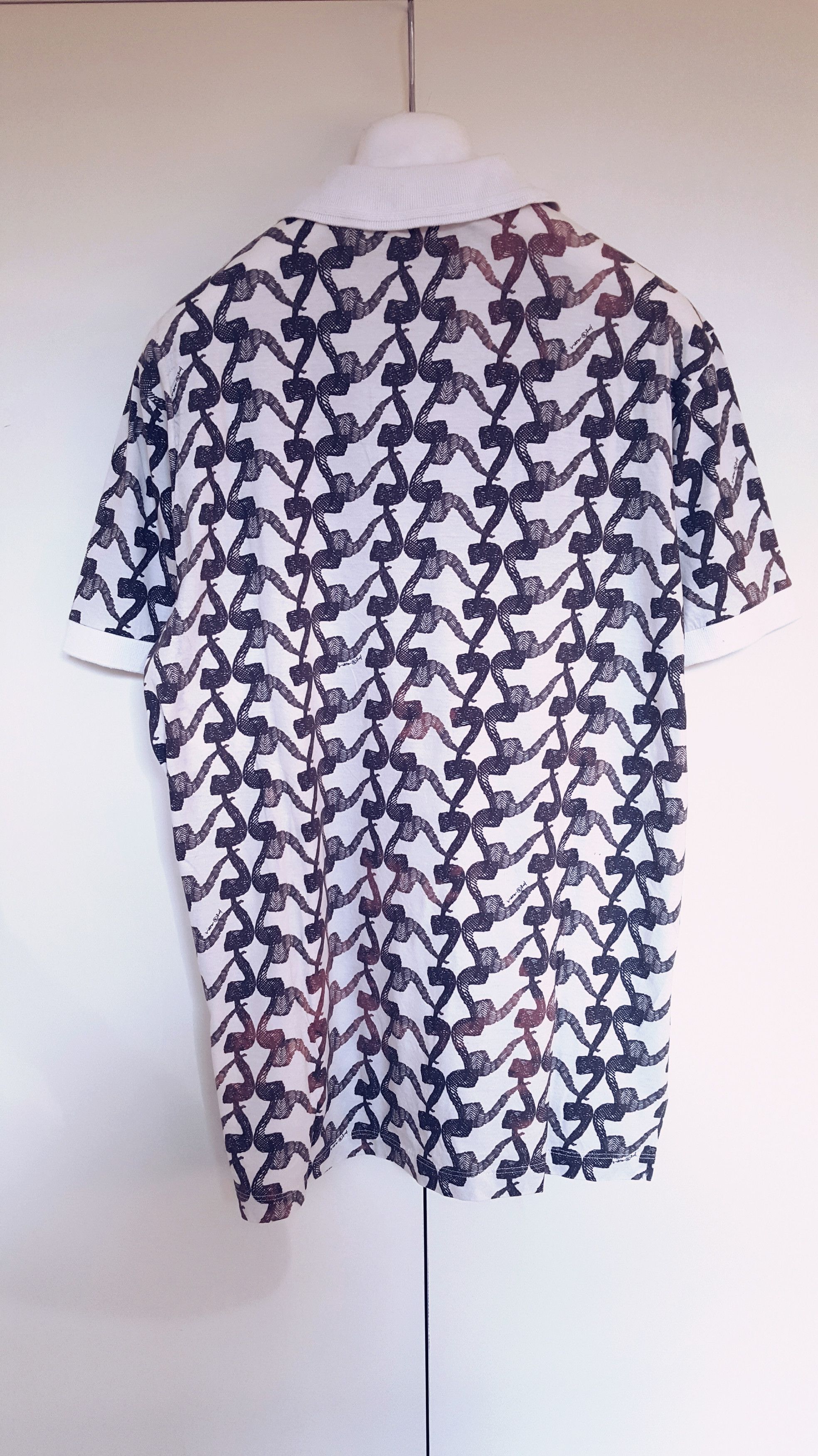Viktor & Rolf All Over Pipe Print Polo Shirt Size US M / EU 48-50 / 2 - 3 Thumbnail