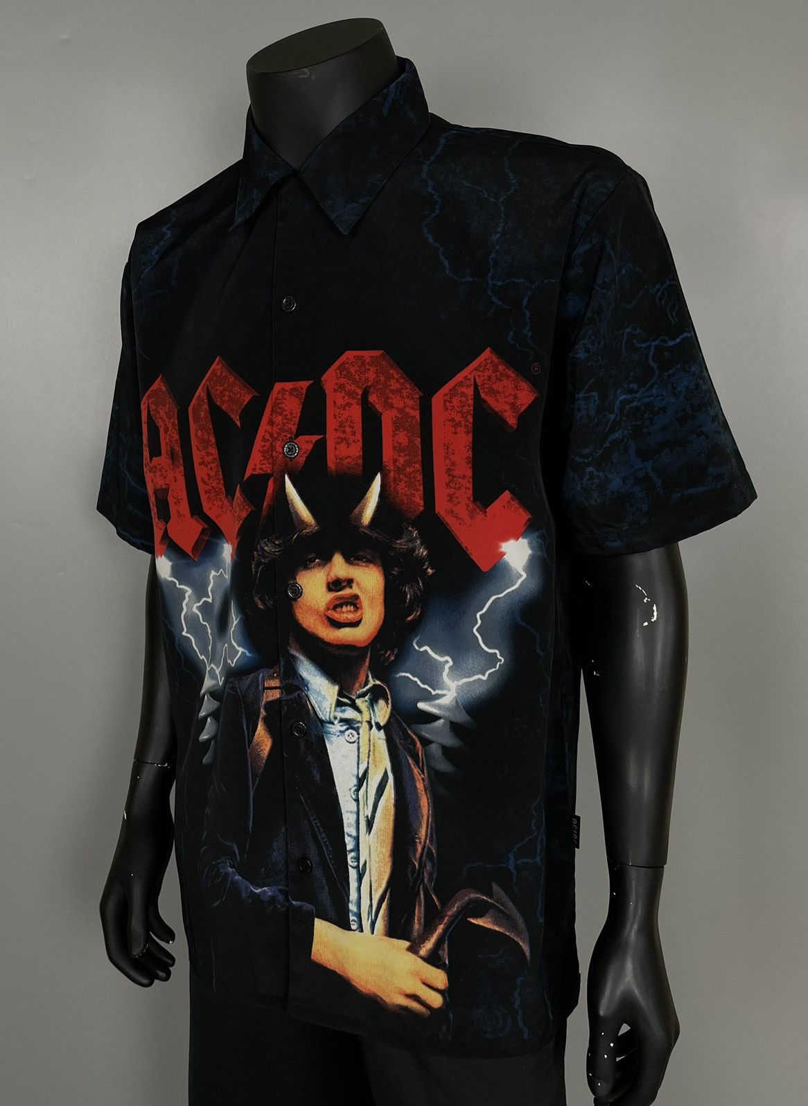 AC/DC Vintage AC/DC Shirt Button Up Graphic print Made in USA Size US XL / EU 56 / 4 - 2 Thumbnail