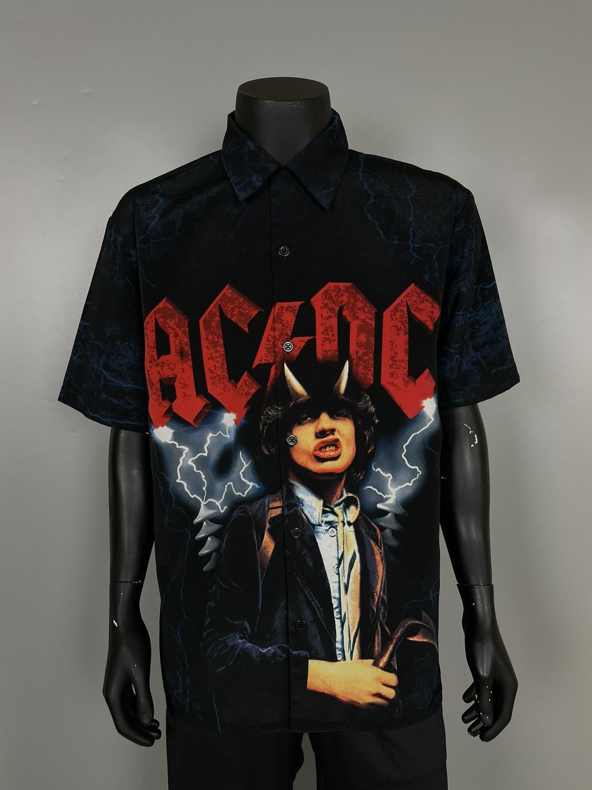 AC/DC Vintage AC/DC Shirt Button Up Graphic print Made in USA Size US XL / EU 56 / 4 - 1 Thumbnail