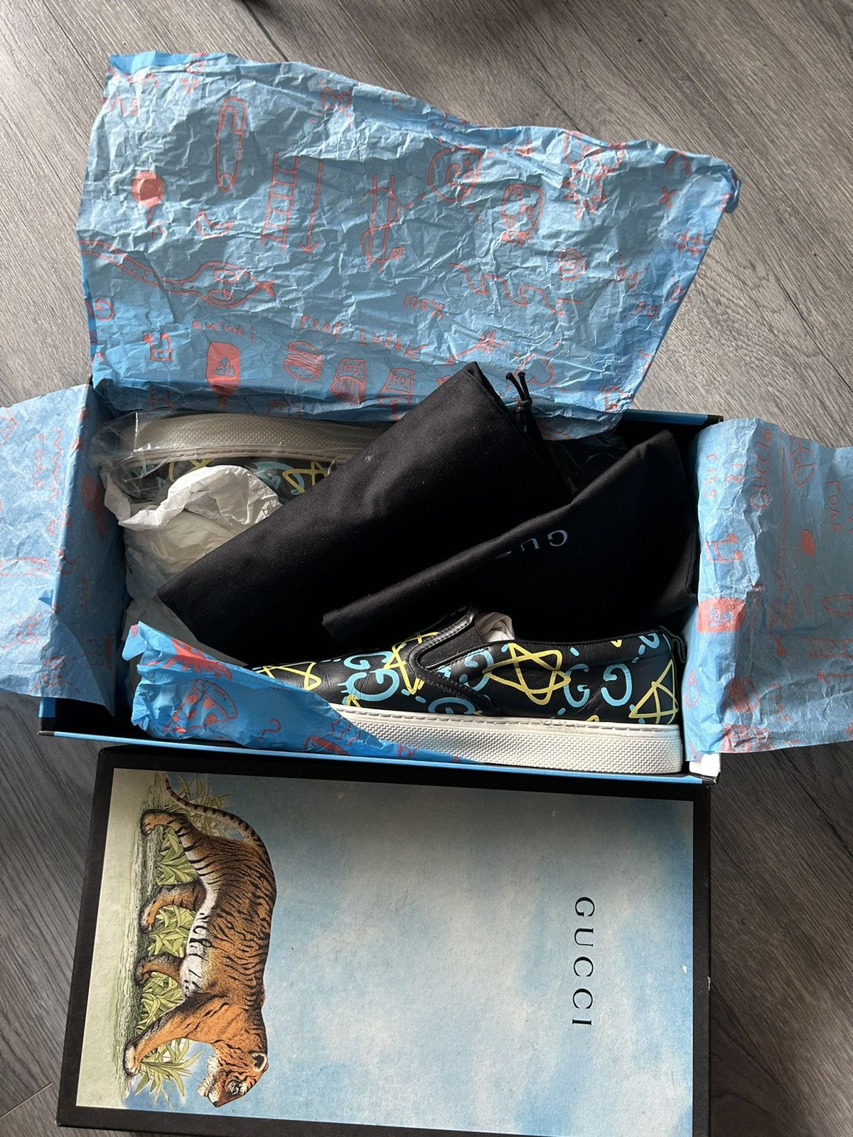 Gucci Gucci Ghost Slip-Ons Size US 7 / EU 40 - 2 Thumbnail