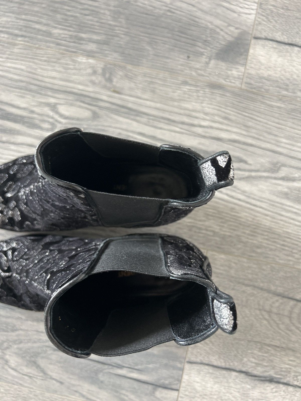 Saint Laurent Paris Glitter Leopard Print Chelsea Boots Size US 8 / IT 38 - 9 Thumbnail