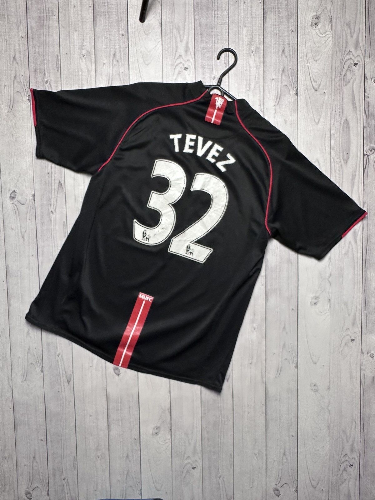 Vintage Soccer Jersey Manchester United size L 32 Tevez rare