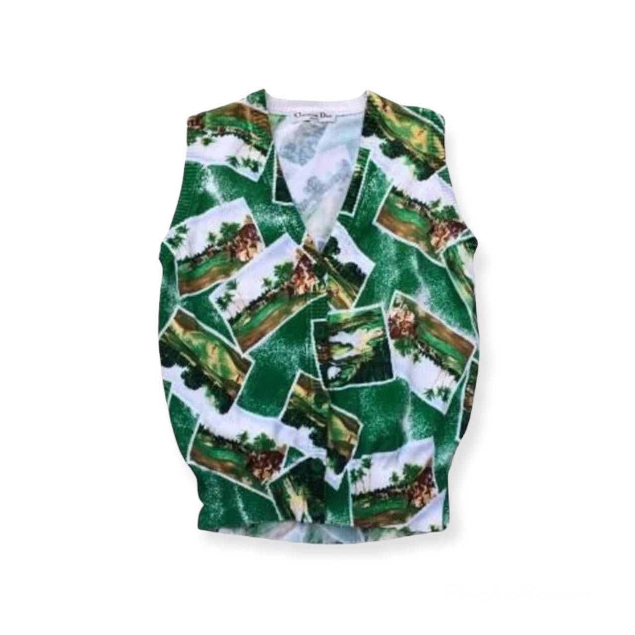 image of Christian Dior Monsieur x Vintage Christian Dior Sports Knitwear Vest, Women's (Size Medium)