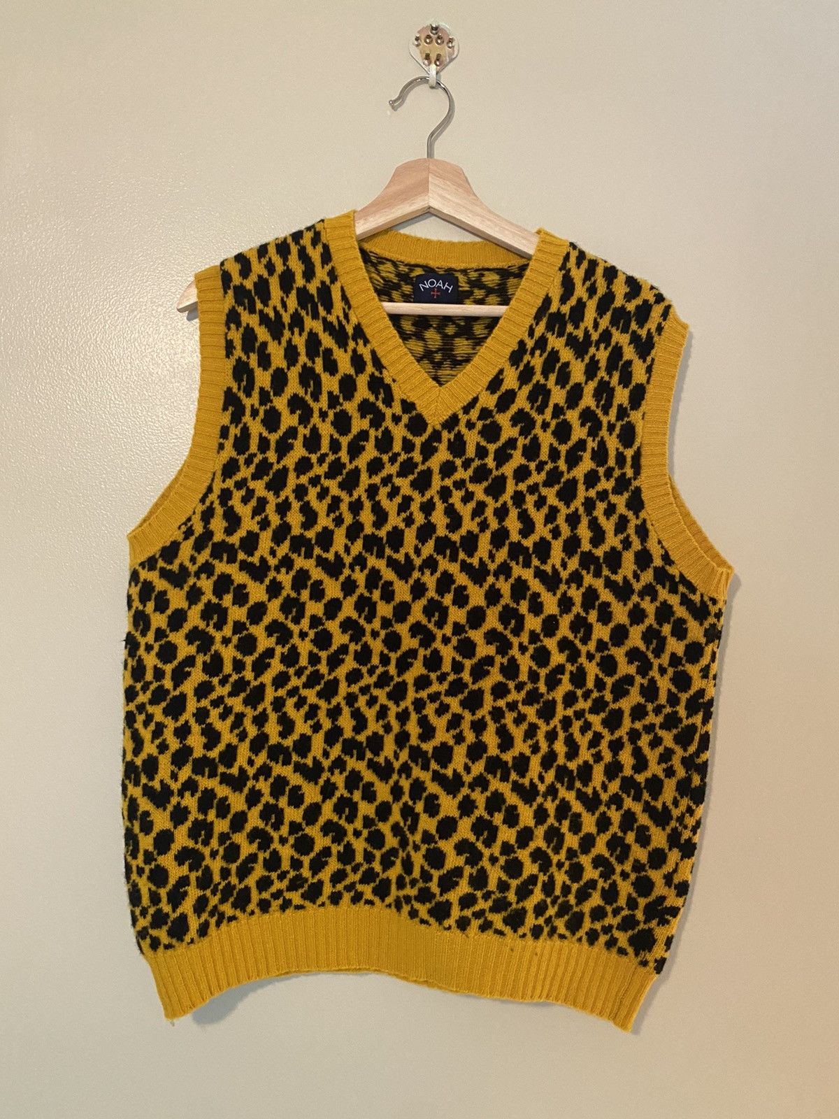 Noah *Last Drop* Noah Leopard Knit Vest | Grailed