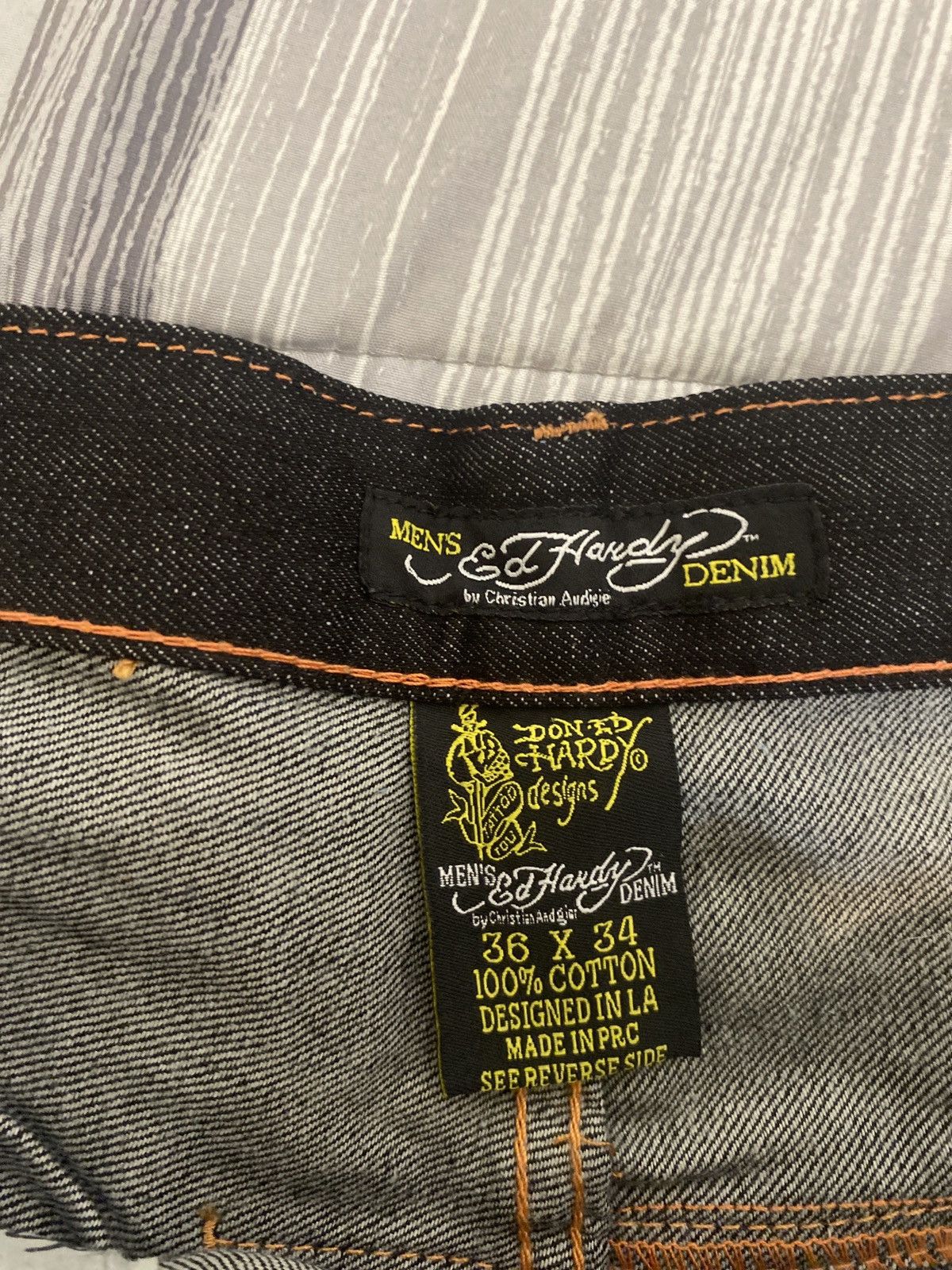 Ed Hardy ed hardy skull eagle jeans Size US 36 / EU 52 - 3 Thumbnail