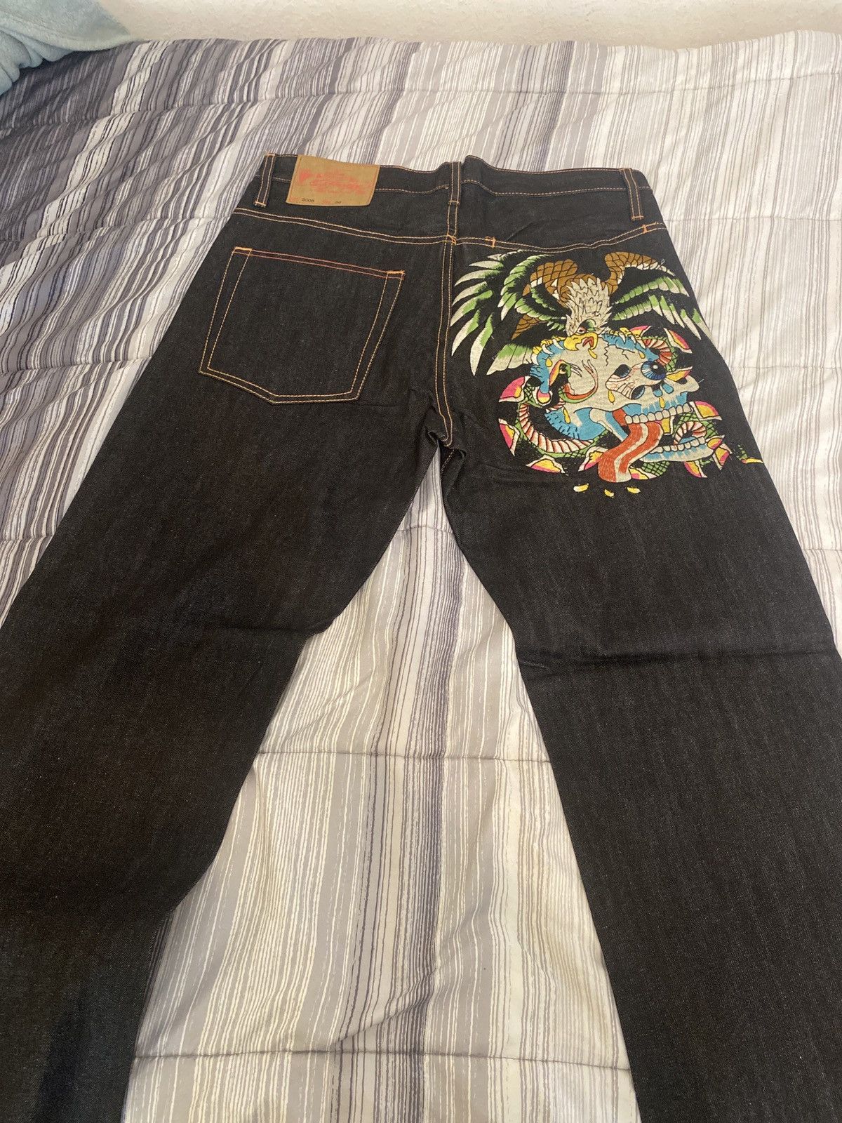 Ed Hardy ed hardy skull eagle jeans Size US 36 / EU 52 - 1 Thumbnail